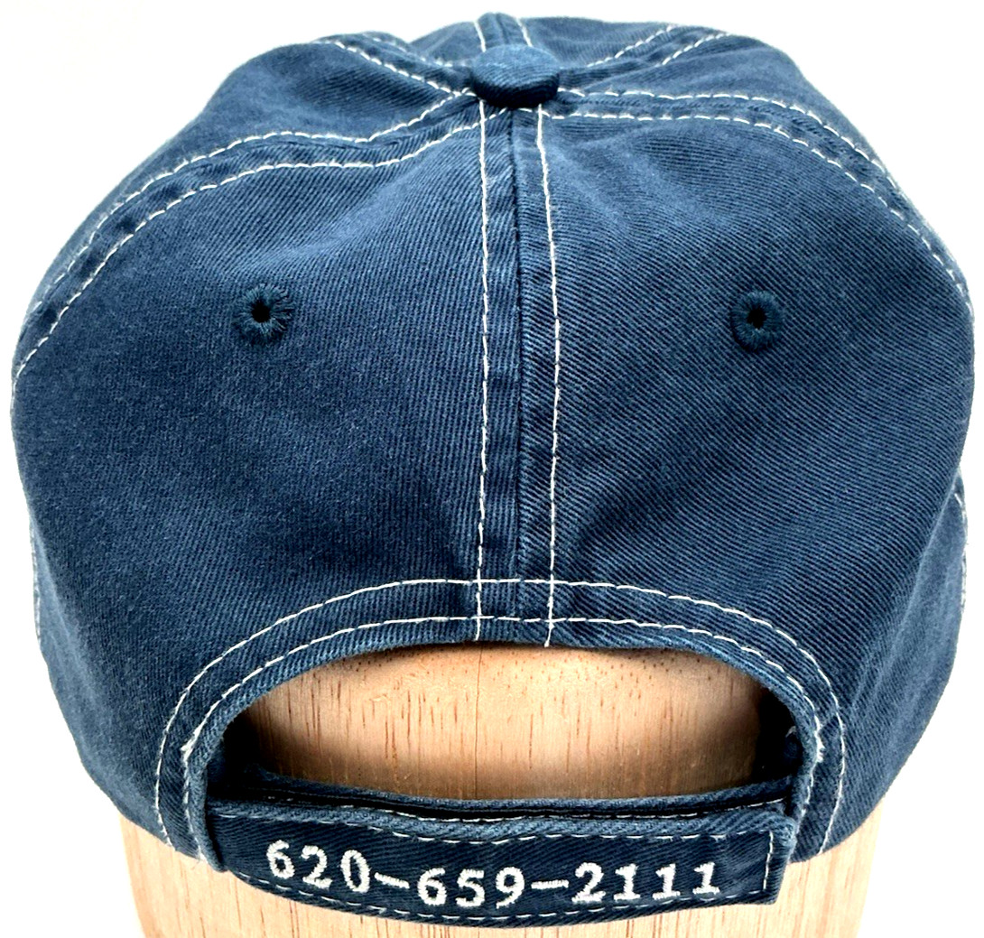 J.F. Beaver Adjustable Strapback Dad Hat Cap Kinsley Feeders Blue Cattle Farming