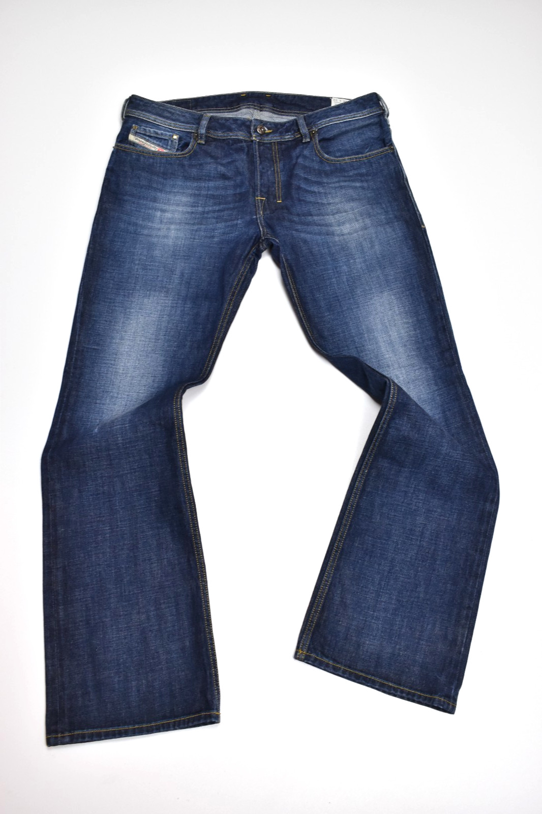 Diesel Zatiny Jeans Men’s W34 L32 Regular Bootcut Dark Blue Wash 0074W
