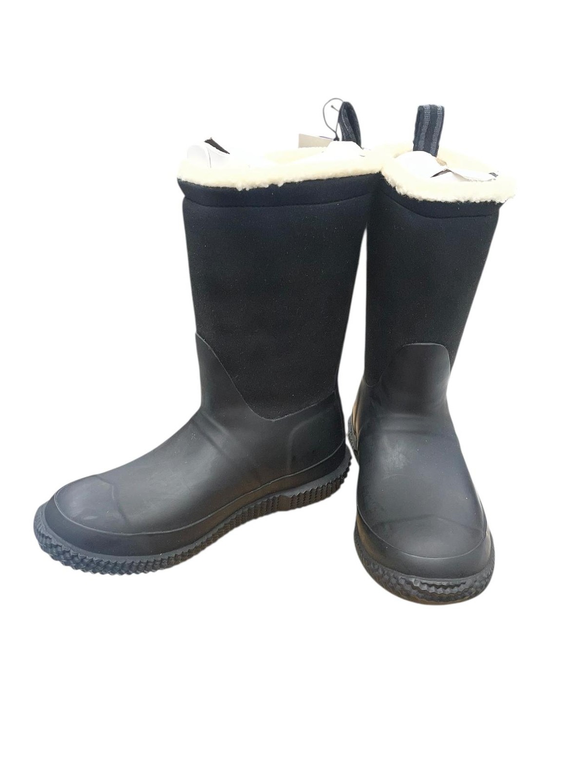 Hunter Women Insulated Webbing Shearling Boots Black Size 6