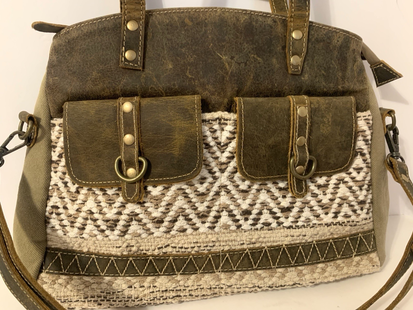 Myra Bag Cherish Tote Purse Shoulder Strap And Double Handles NWT Zipper