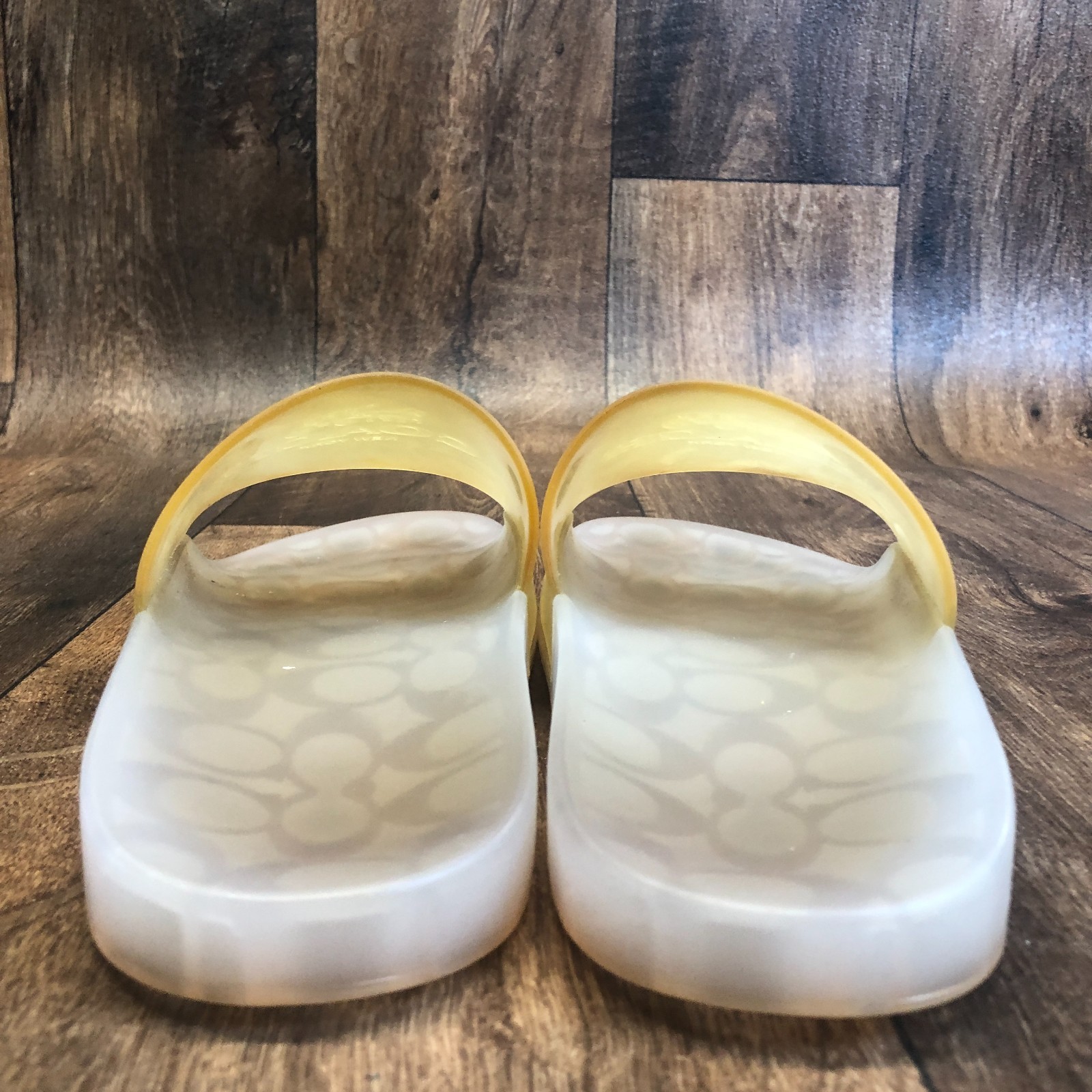 Coach Ulyssa Translucent Jelly Slides Sandals Women Size 11