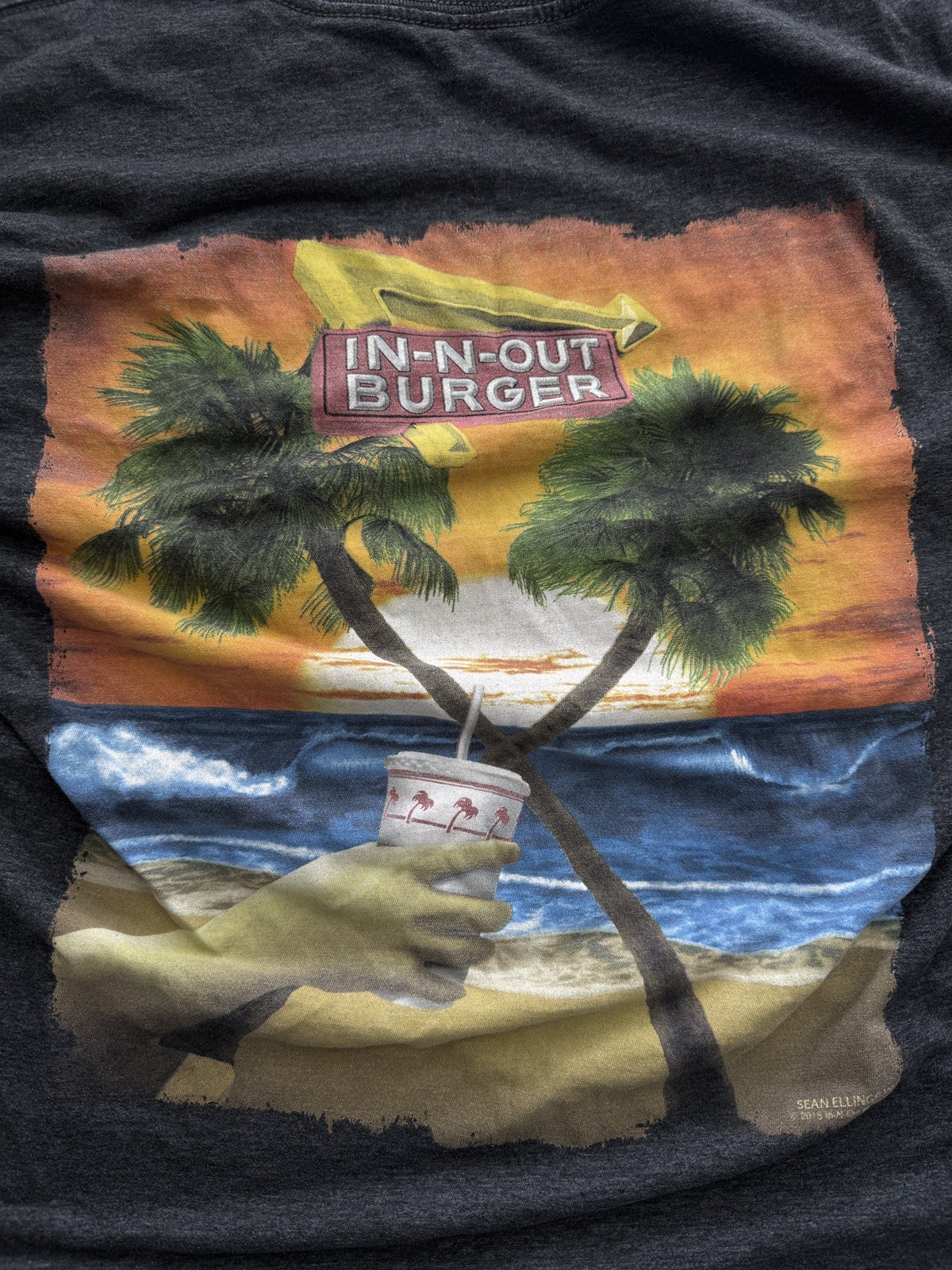 In-N-Out Burger Texas Gray Short Sleeve T-shirt – Men’s Size M