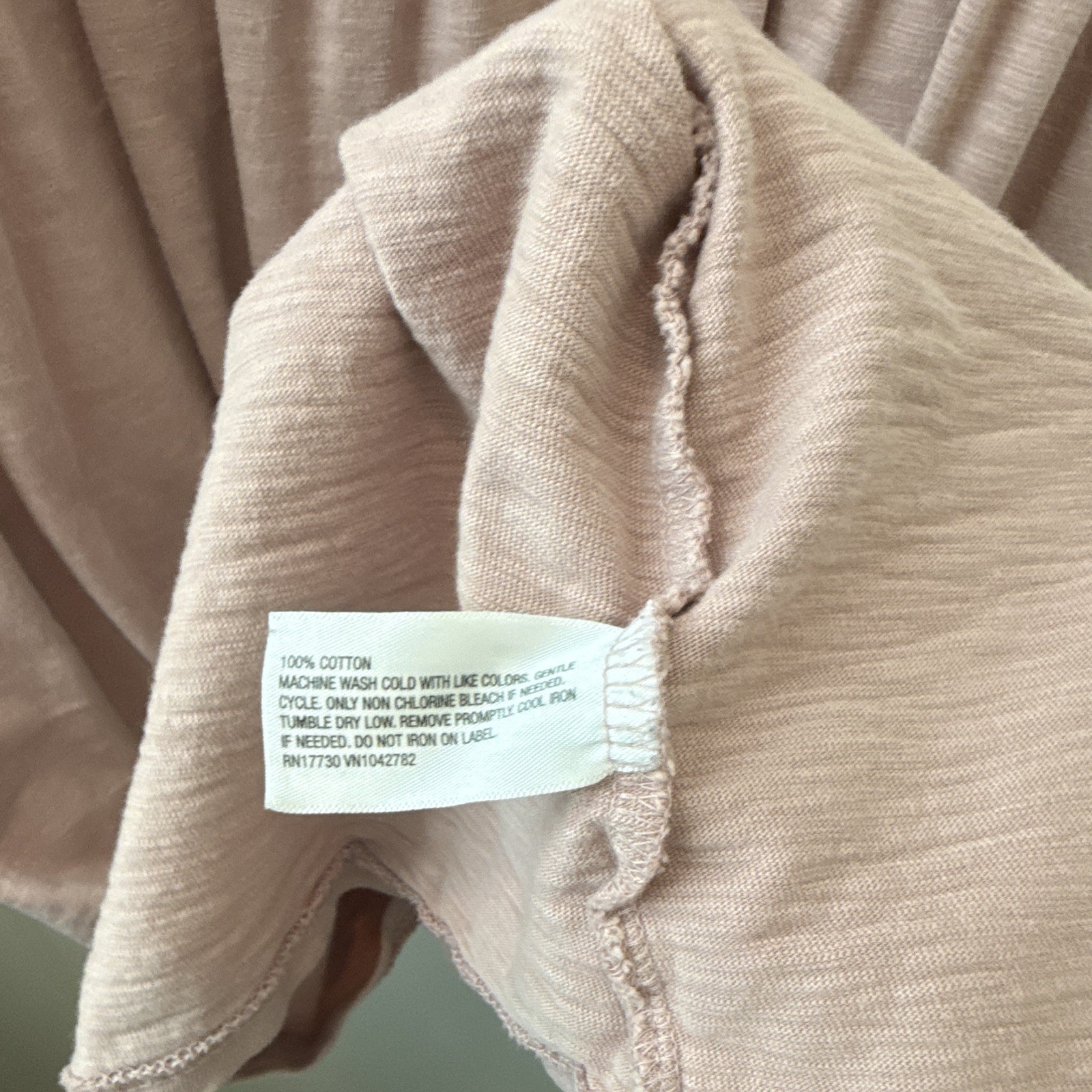 Universal Thread Pink Cotton Jersey Short Sleeve Round Neck T-Shirt Midi Dress M