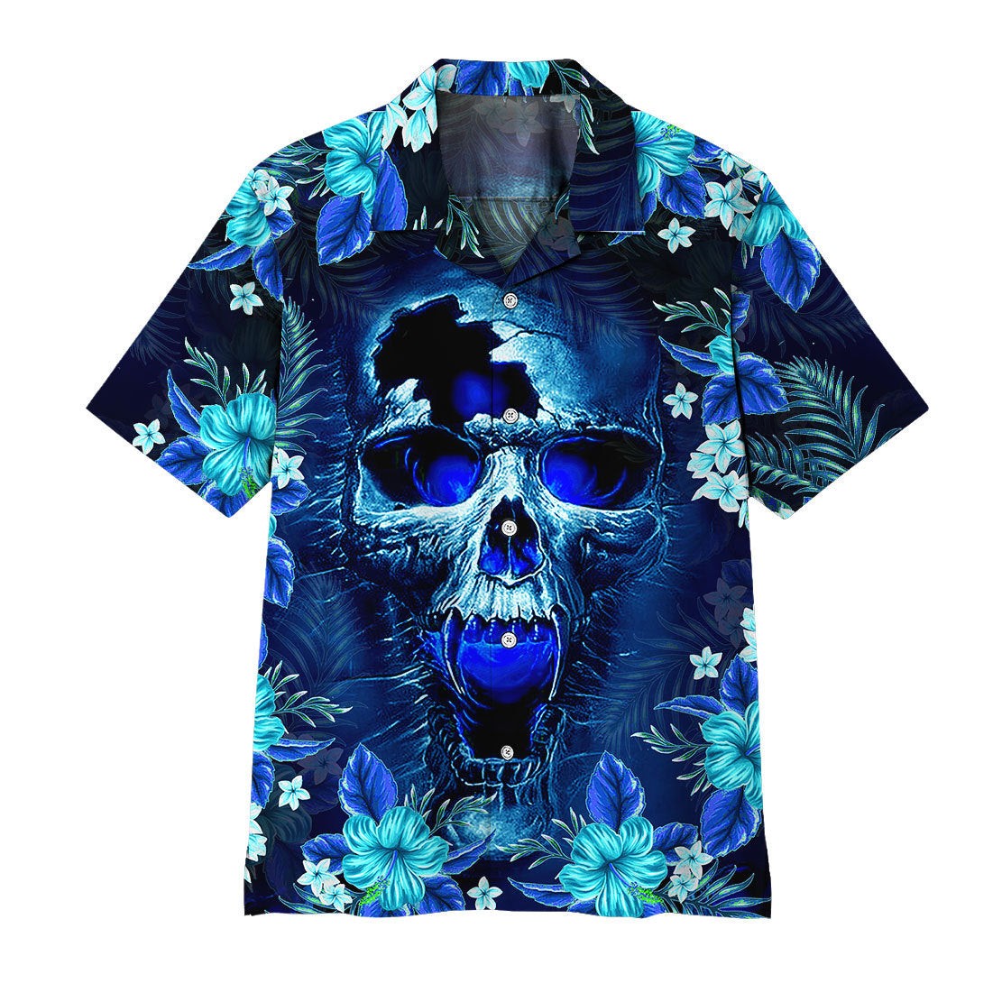 3D Skull Hawaii Shirt