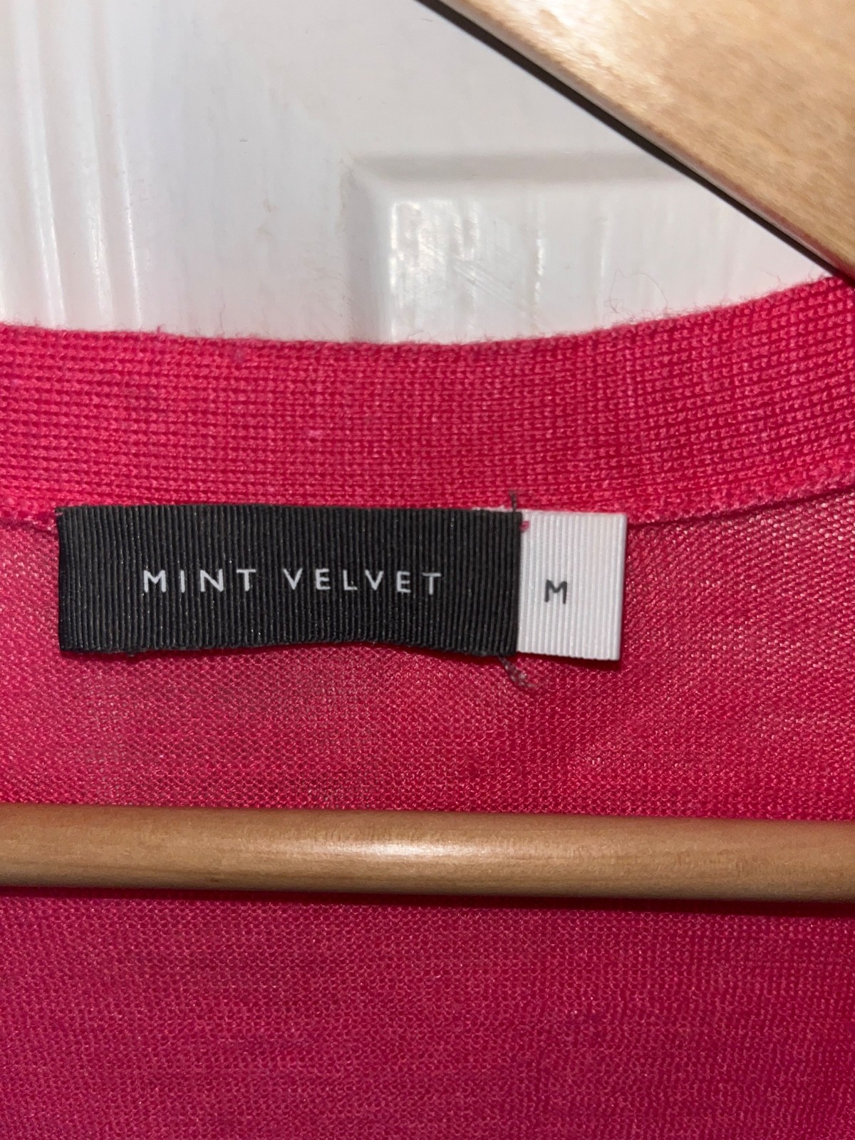 MINT VELVET BRIGHT PINK LONGLINE CARDIGAN M, EXCELLENT CONDITION WORN TWICE