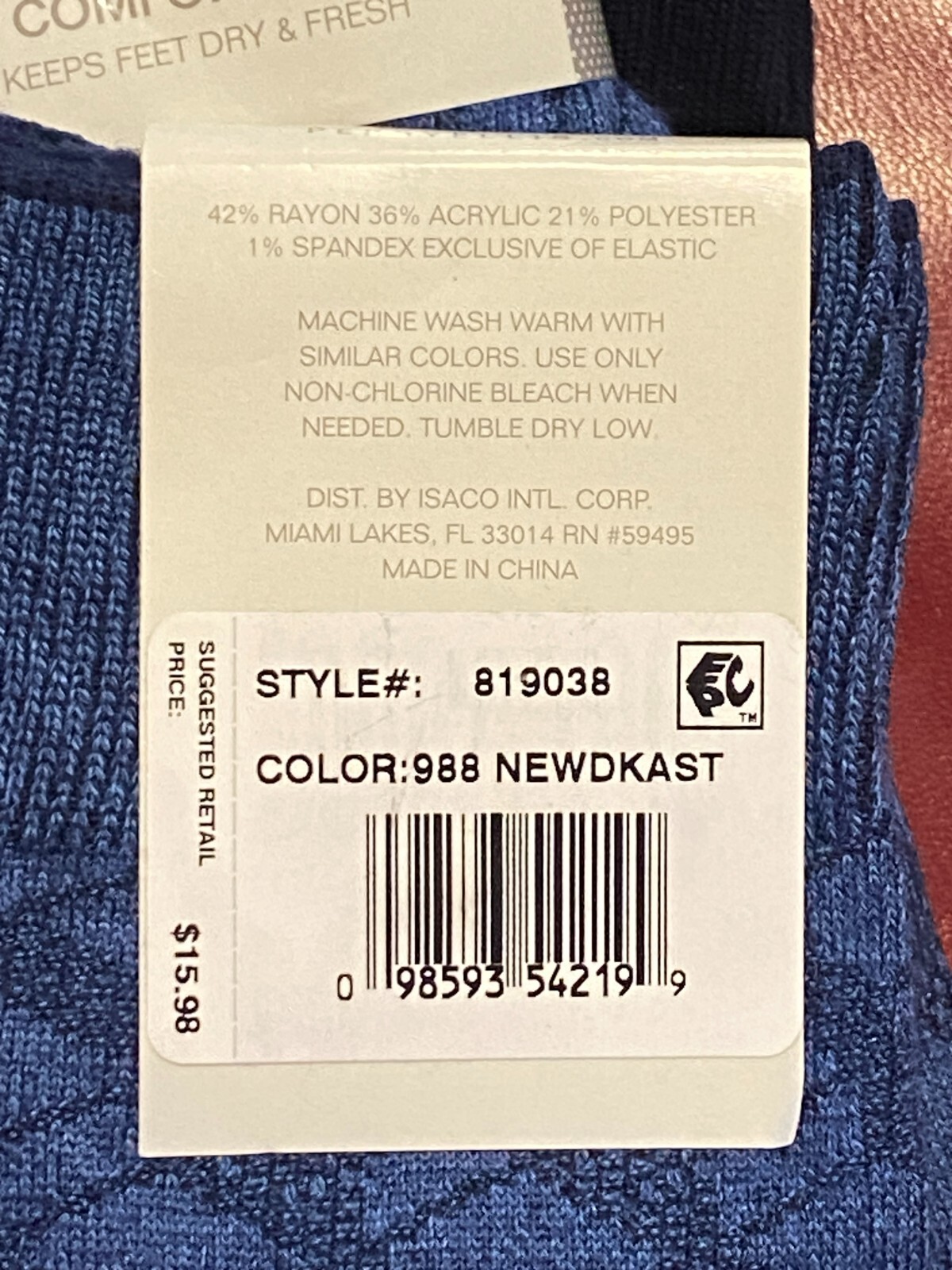 $16 PERRY ELLIS Dress Socks | 3 Pair | Blue Grey | Shoe 7-12 Sock 10-13