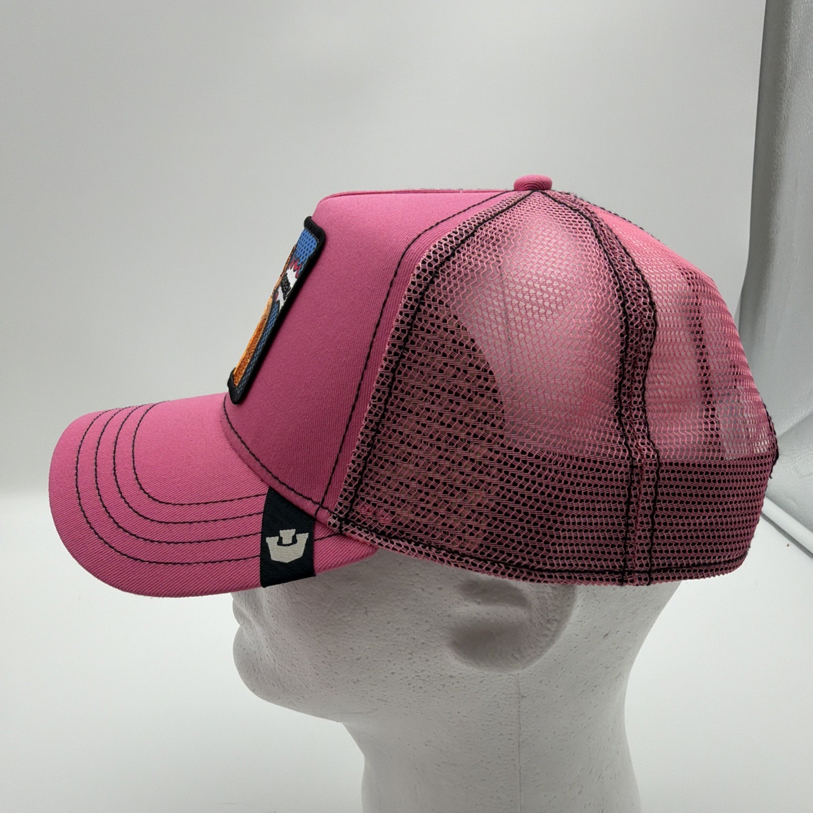 Goorin Bros Queen Lioness Trucker Hat Pink Pop Art Mesh Snapback Animal Farm Hat