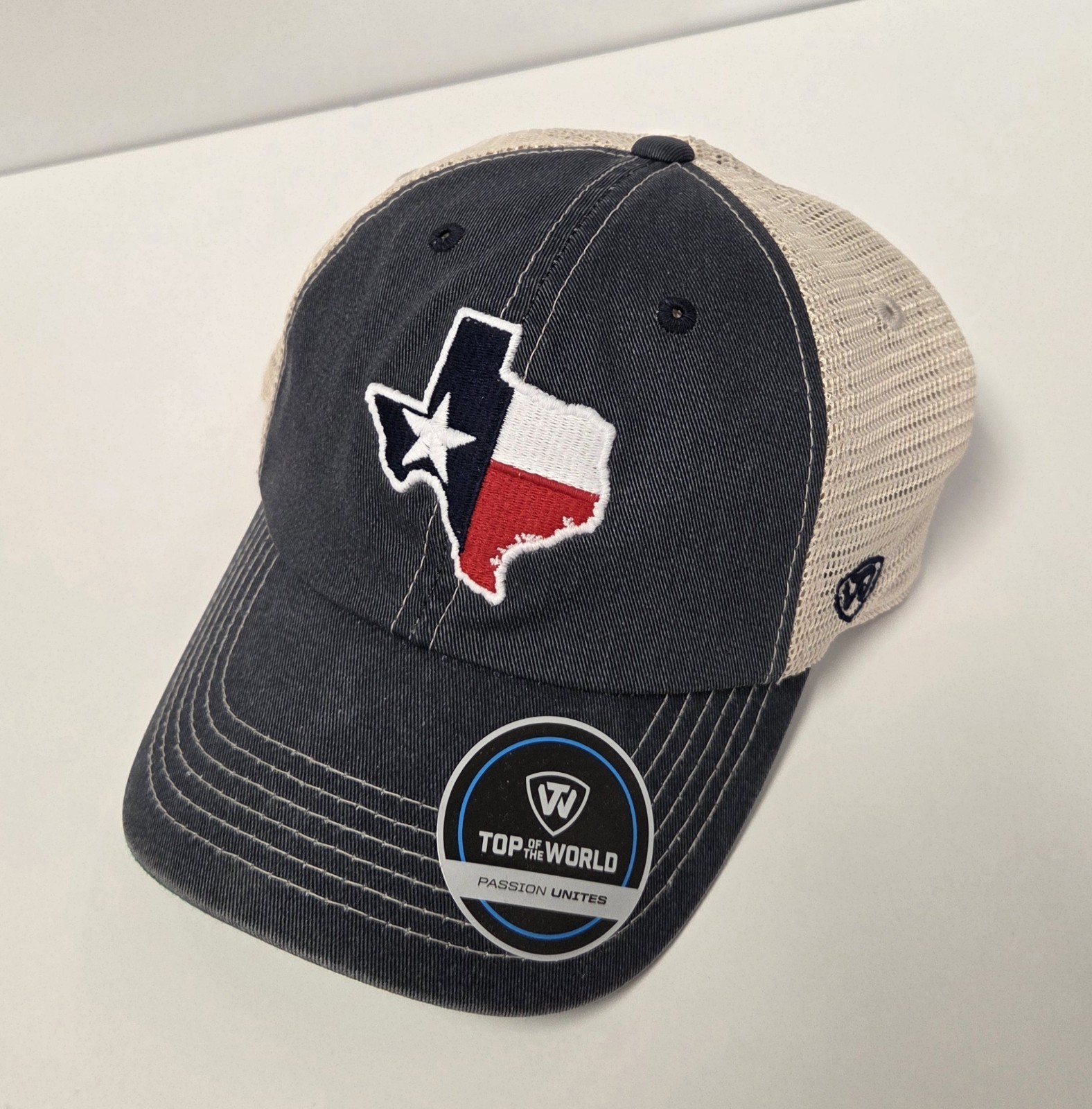 Top of the World Texas Embroidered State Flag Logo Adjustable Snap Back *NEW*