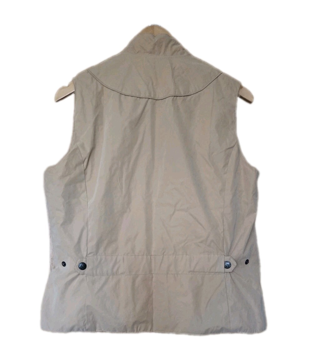 Mountain Horse Womens L Beige Equestrian Riding Gilet Bodywarmer Lightweight