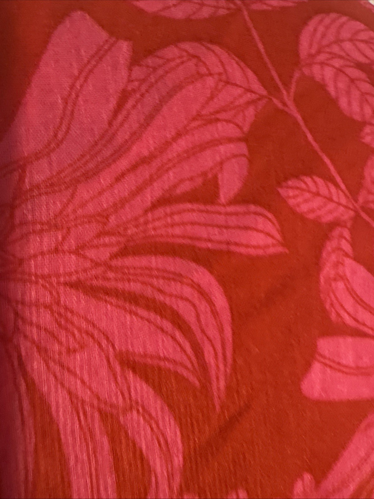Sofia Jeans Sophia Vergara Tropical Dress Ruffle Hem Long Sleeves 2X NWT
