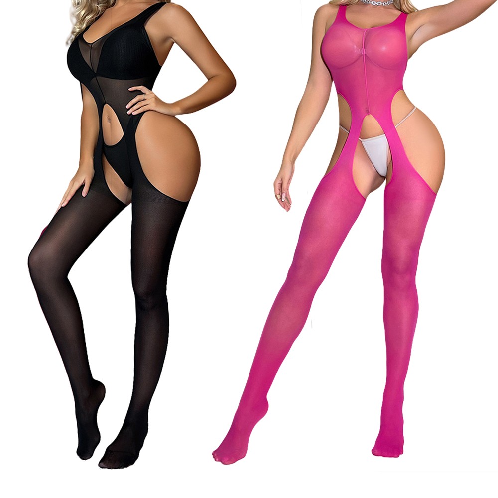 Women Sexy Body Stocking Lingerie Fishnet Bodysuit Nightwear Sleepwear PLUS SIZE