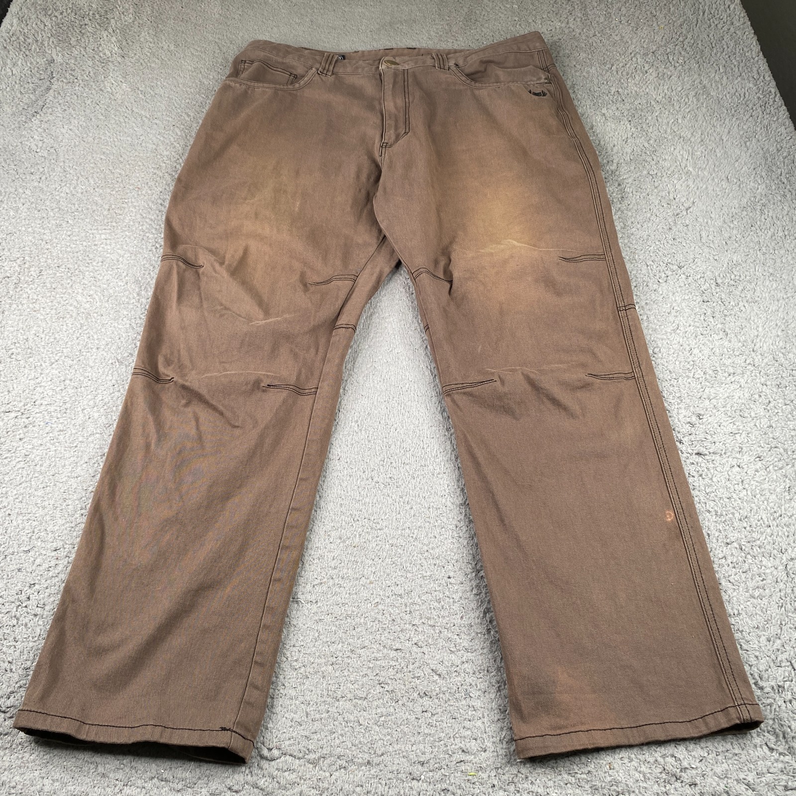 Carlos Ray Pants Men 38×30 Brown Tactical Canvas TD