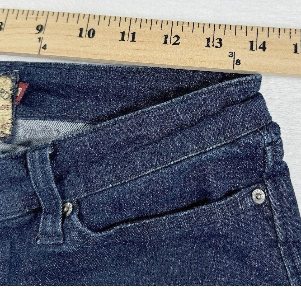 Dear John Denim Womens 28 Modern Luxury Skinny Jeans Dark Wash Stretch Tailored