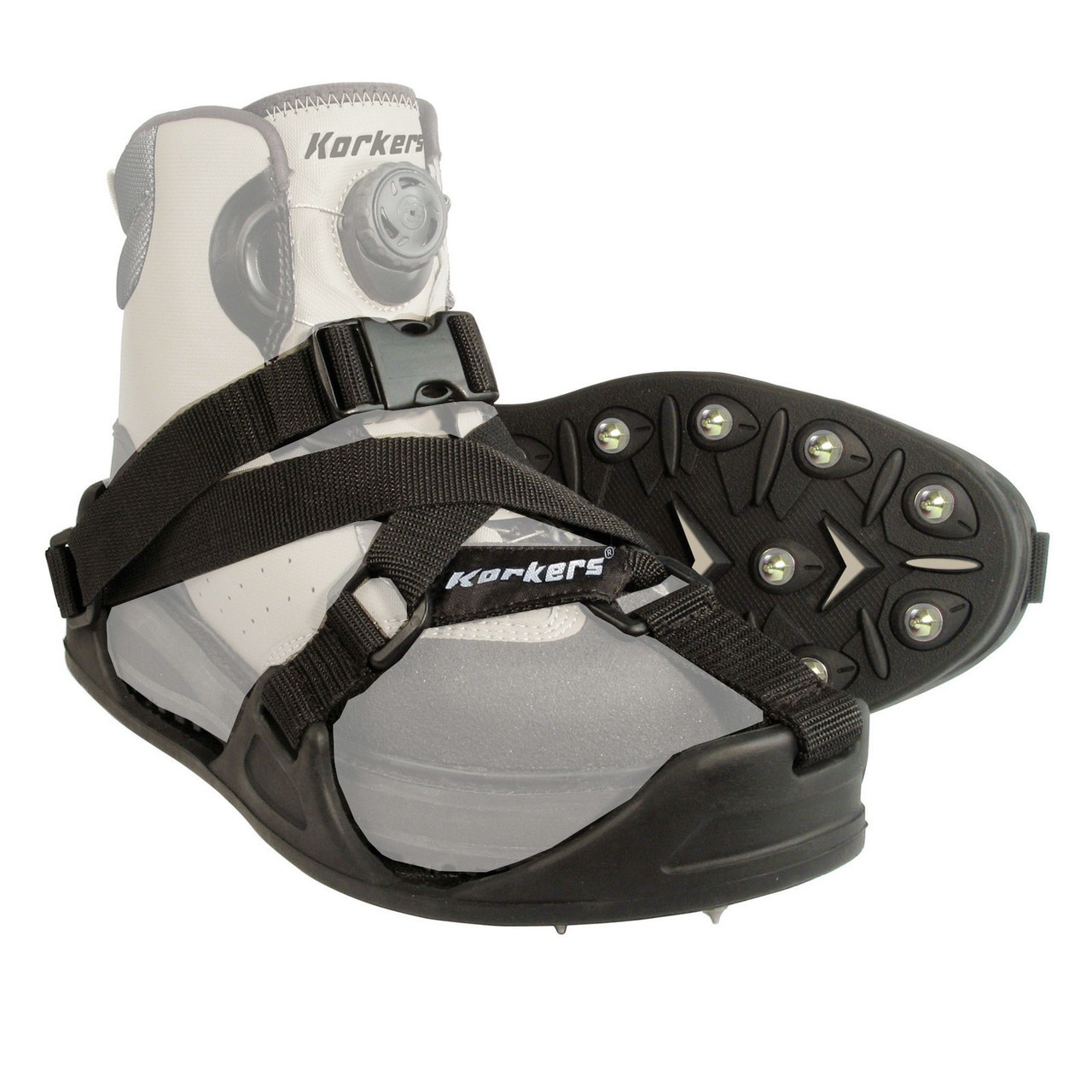 Korkers CastTrax Cleated Overshoes 36 Carbide Spikes – New