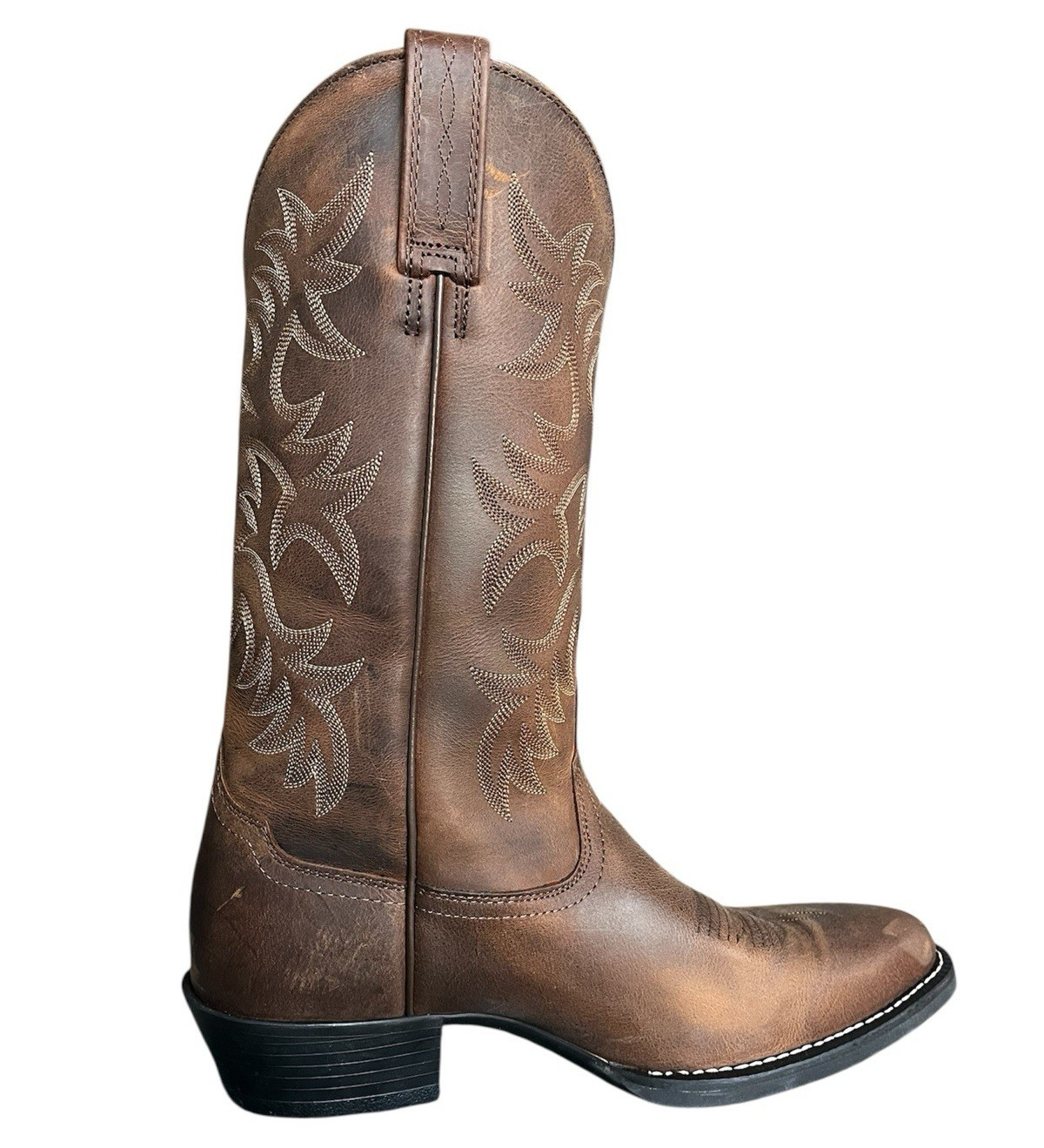 Ariat 34725 Heritage R Toe Western Leather Pull On Cowboy Mens Boots Size 9.5 D