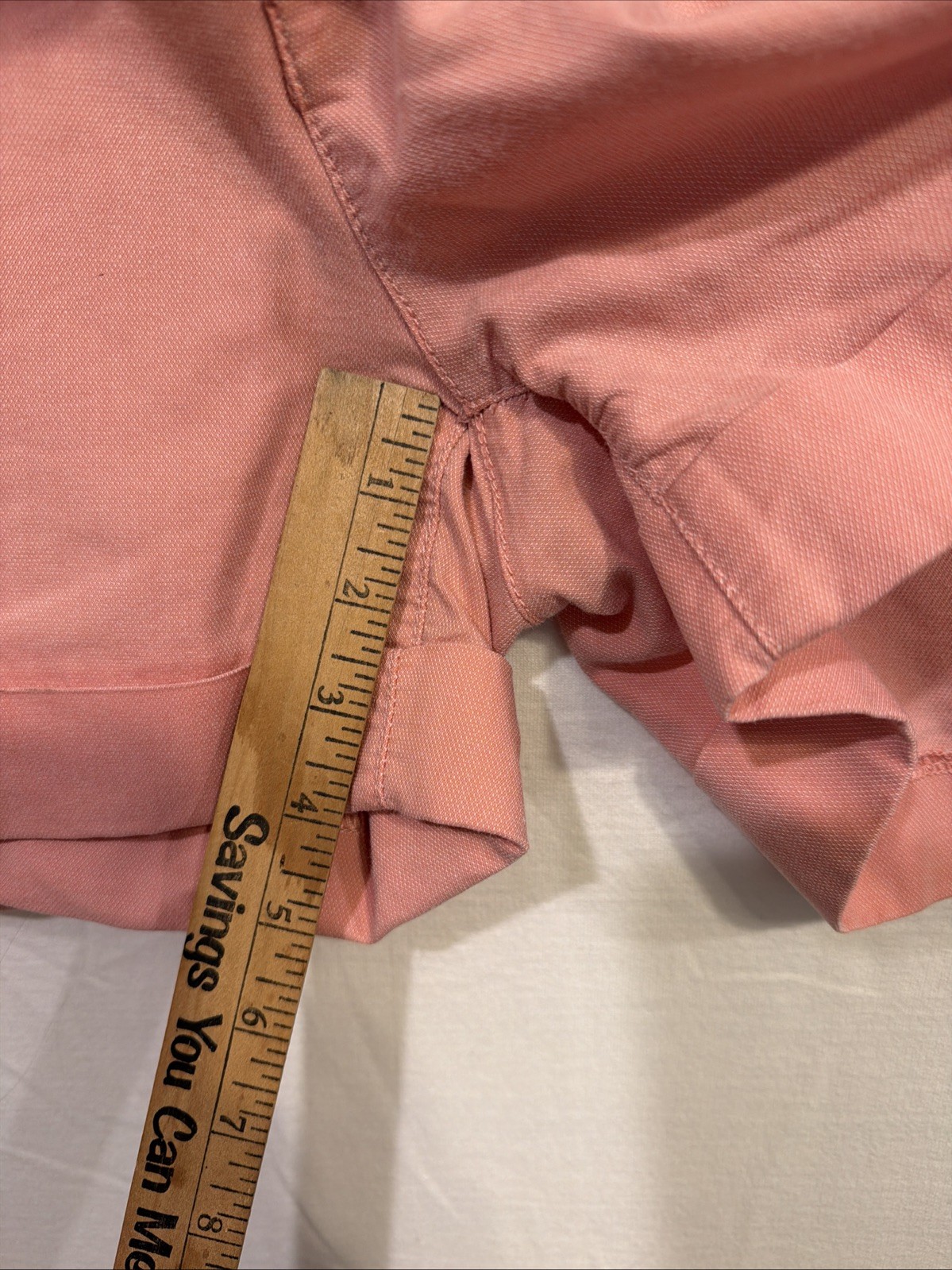Dear John Shorts 29 Salmon Pink 4” Inseam Cuff Bottom Hem