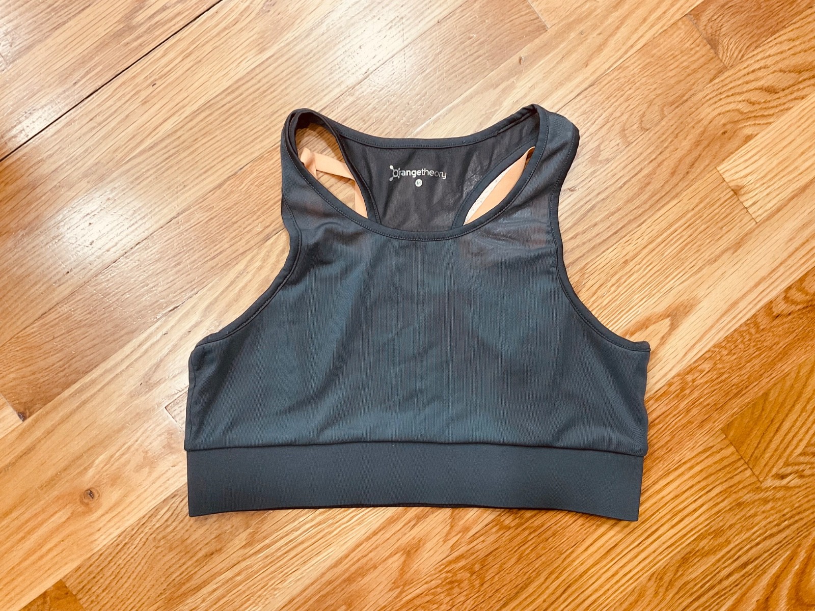 ORANGE THEORY FITNESS GRAY SPORTS BRA – SIZE MEDIUM
