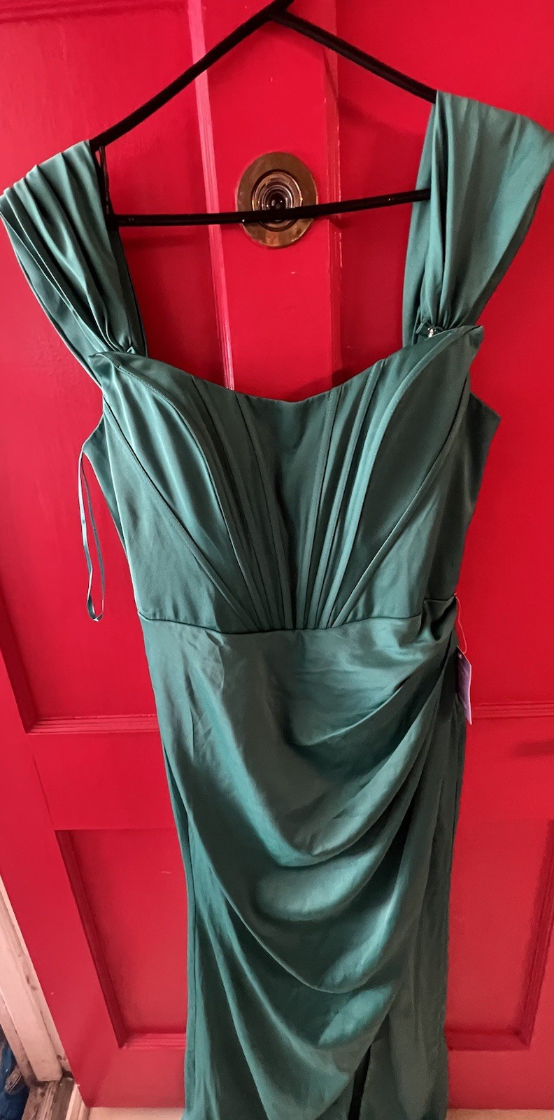 LaDivine Cinderella Divine Draped Corset Prom Dress NWT size 14