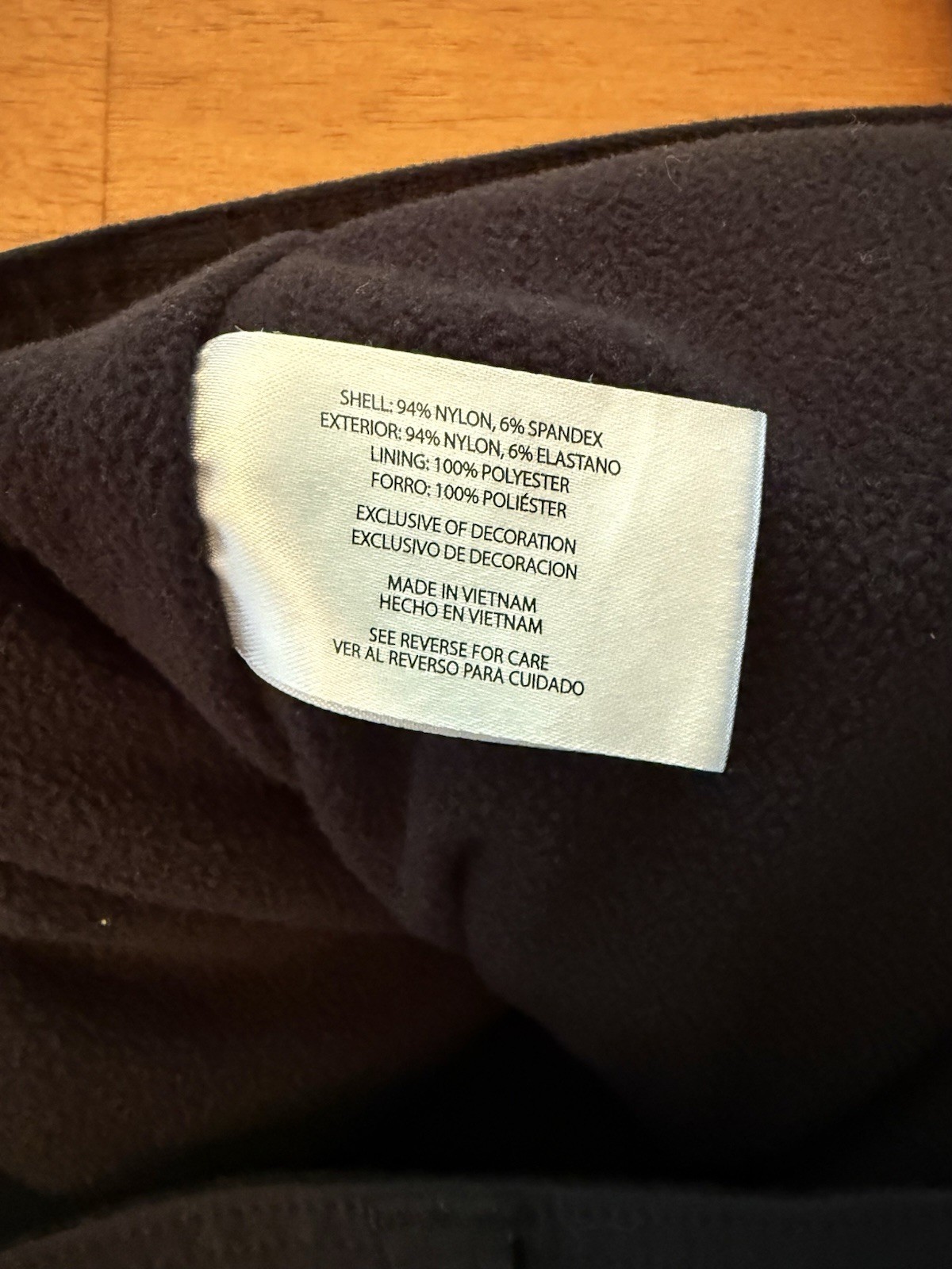 Orvis Mens Fleece Lined Tech Pants 36×30 Black Stretch Hiking Outdoor Trousers
