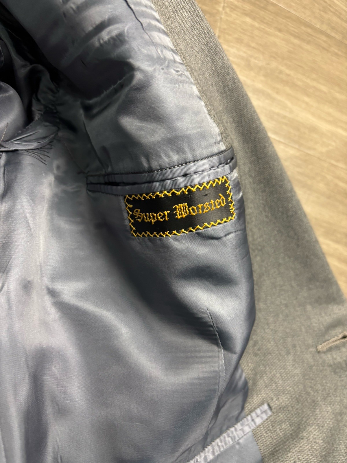 Oxxford Kenilworth Super Worsted 2 Piece Suit Size 42 Gray Pants 34×30