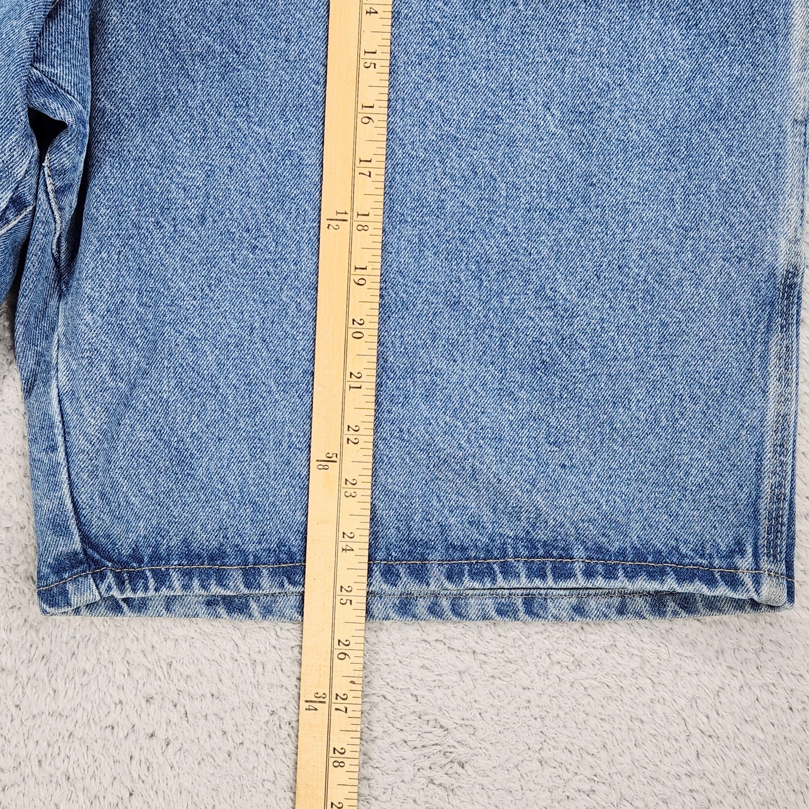 Wrangler Riggs Workwear Carpenter Shorts Mens 48 Blue Denim Relaxed 11 Inseam