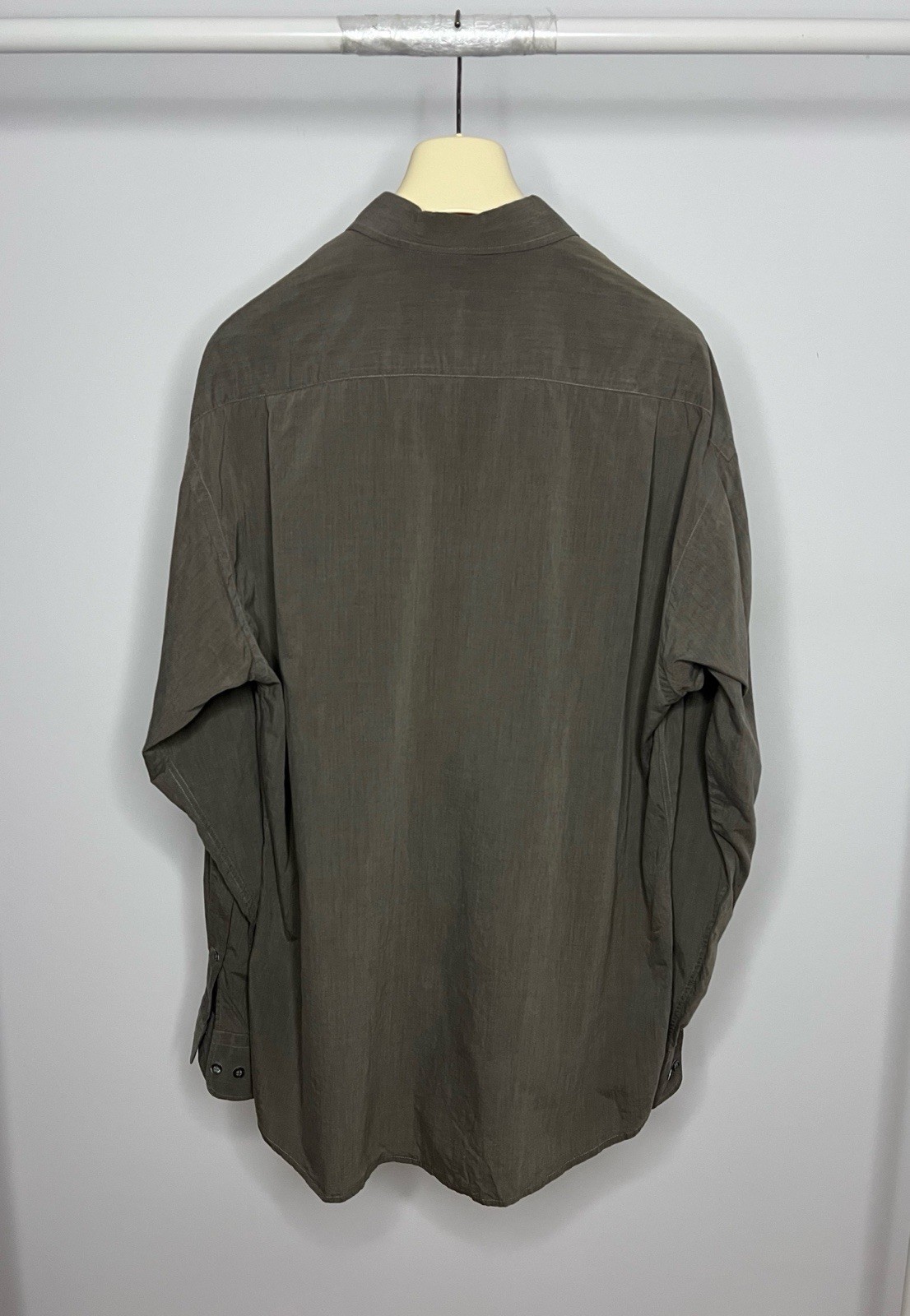 1990s Emilio Pucci Firenze Beige Mens Button Up Shirt Rare Unique