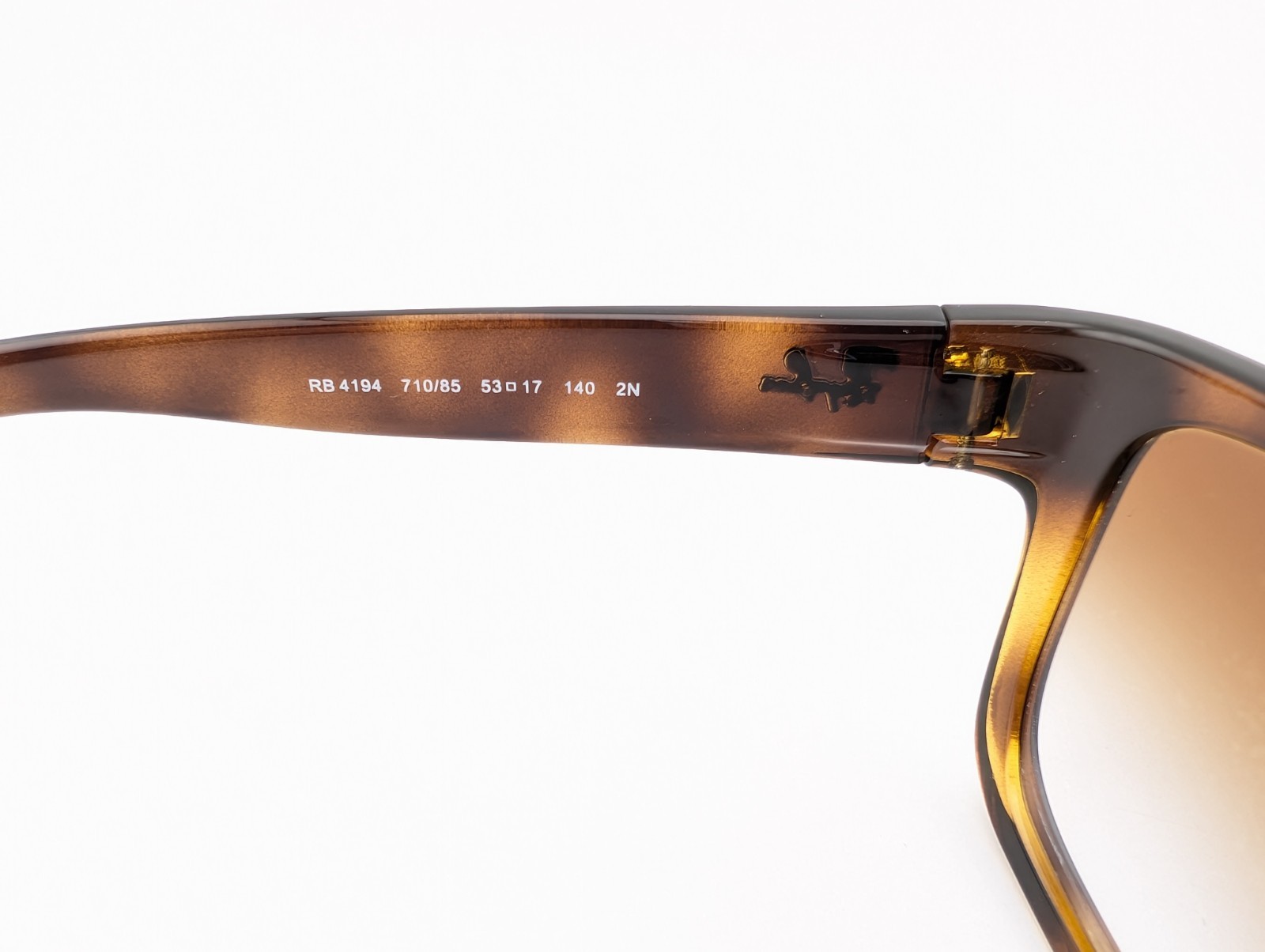 Ray-Ban Sunglasses, RB 4194 710/85 2N Polished Light Havana, 53-17-140, Plastic