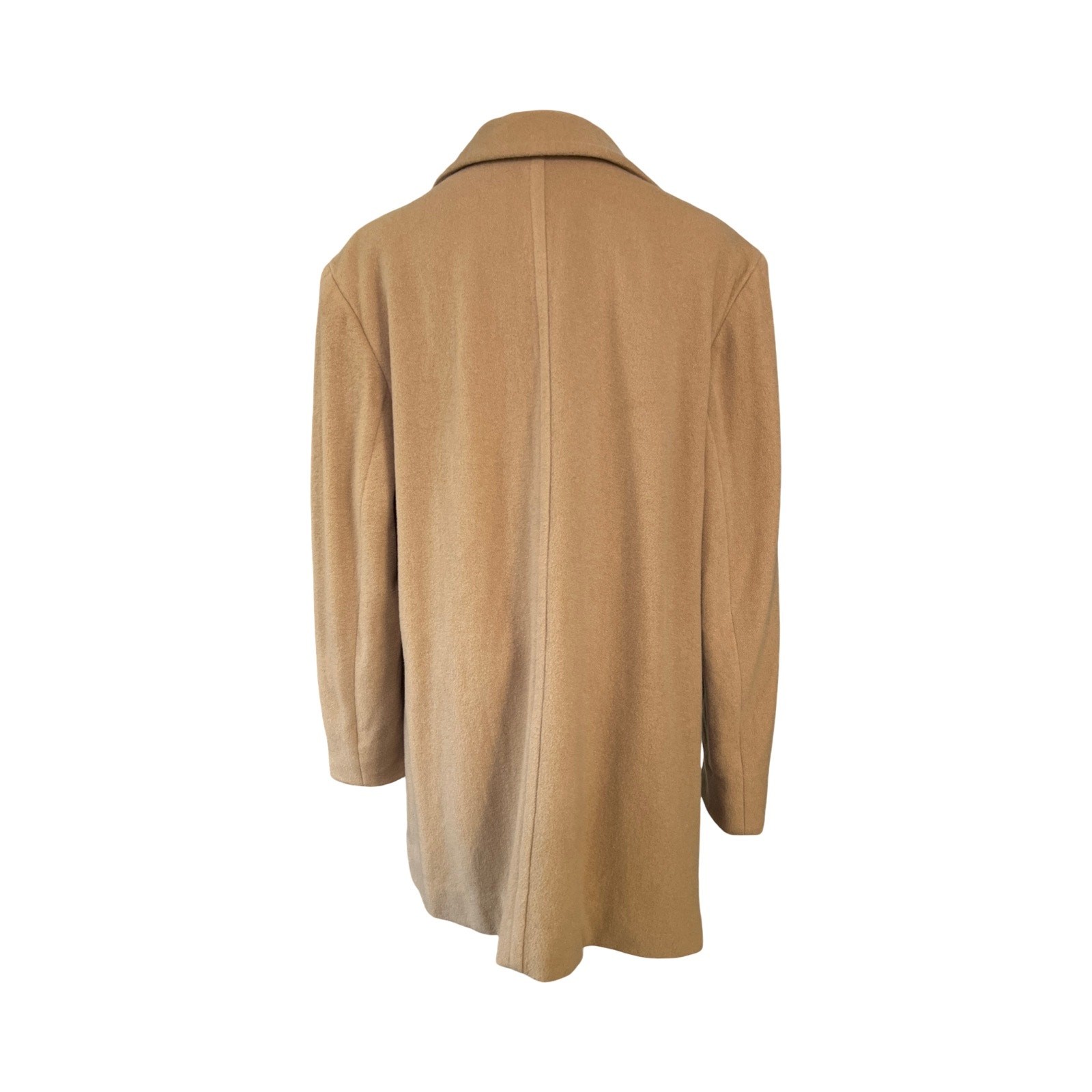 Pendleton Vintage Camel Tan Virgin Wool Double Breasted Coat USA Size 14