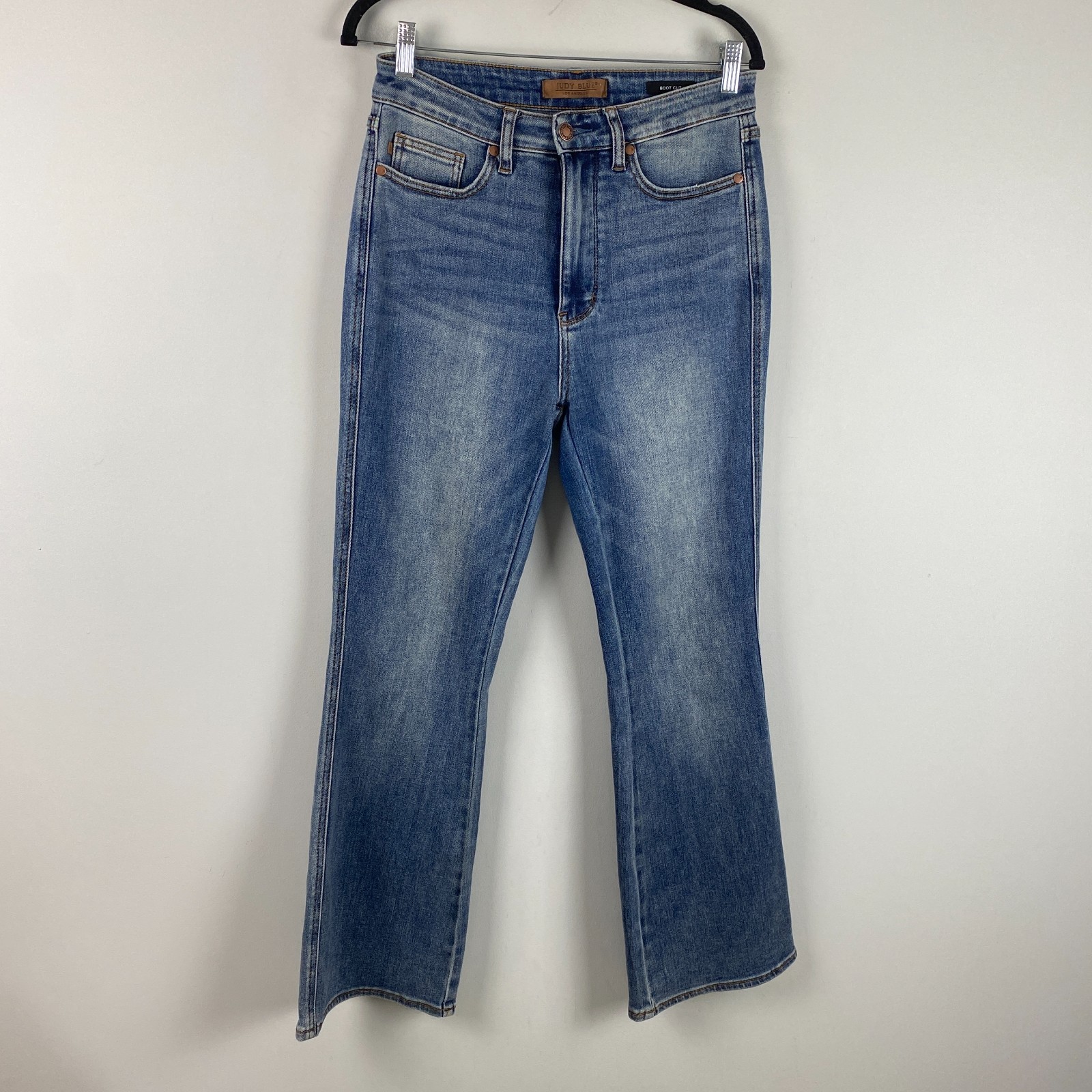 Judy Blue Tummy Control Top Bootcut Jeans Size 7/28 Short Blue