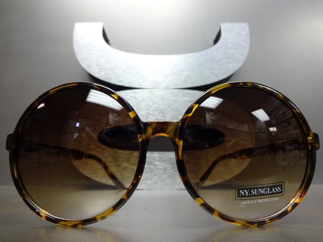 OVERSIZE EXAGGERATED VINTAGE RETRO Style SUN GLASSES Huge XL Round Fashion Frame