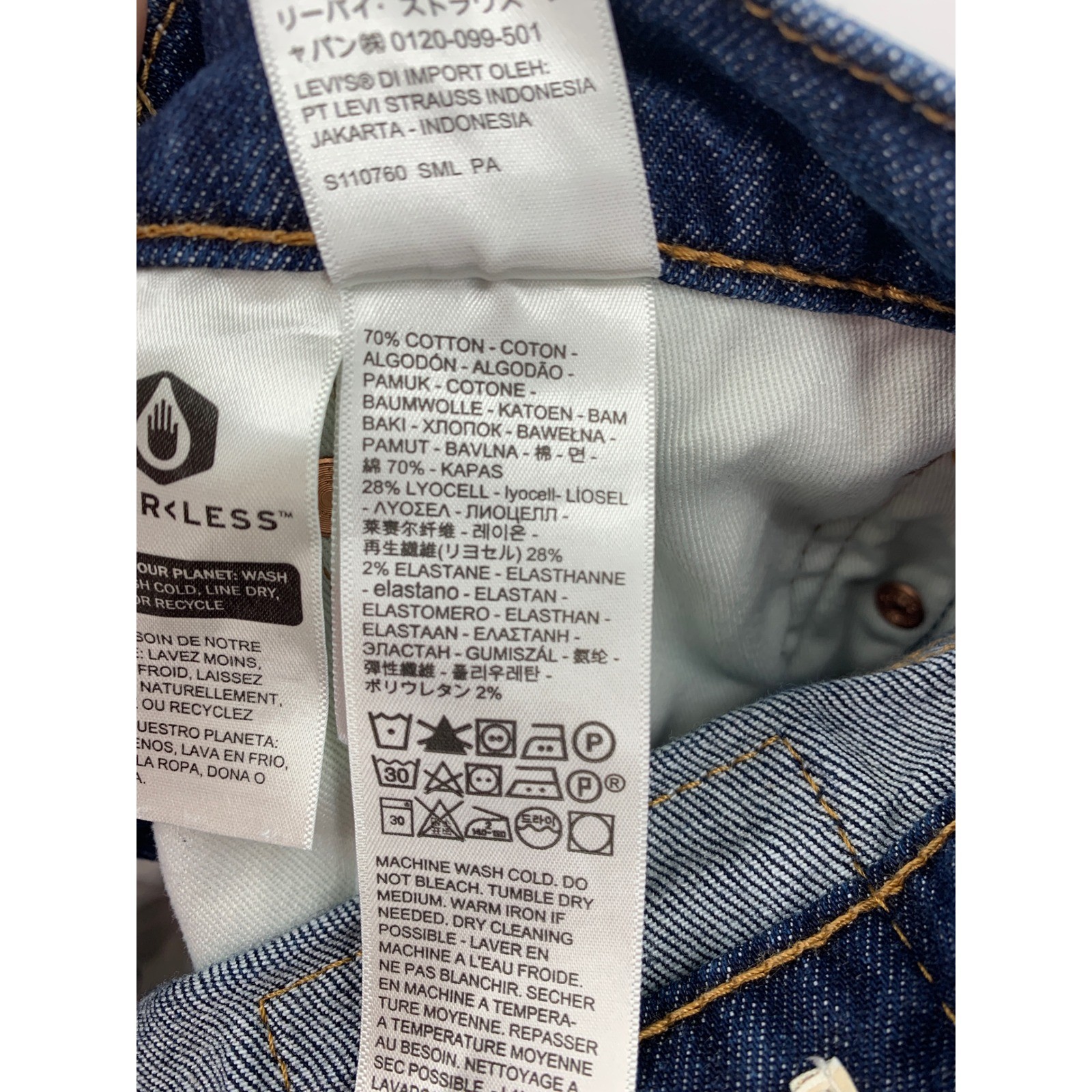 Levis 512 Jeans Mend 31×30 Blue Slim Taper Dark Wash Denim Pants