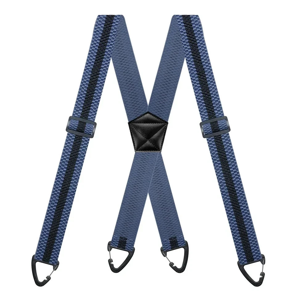 Suspenders for Men Heavy Duty, X Shape Back Hidden Suspender 1.5″ Under Clothing