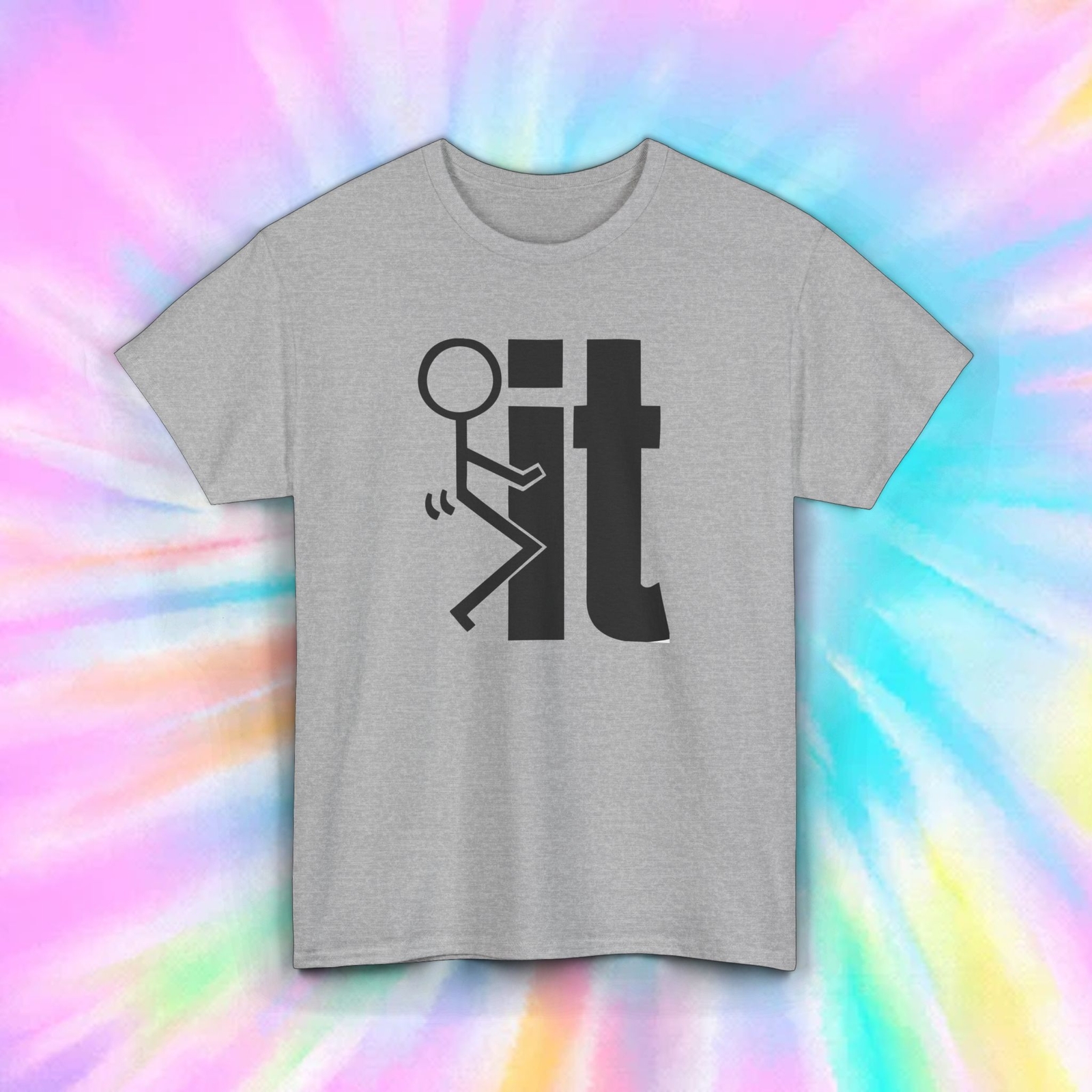 F It Stick Figure T-Shirt | Funny Stickman Humor Tee | Sarcastic Graphic Shirt