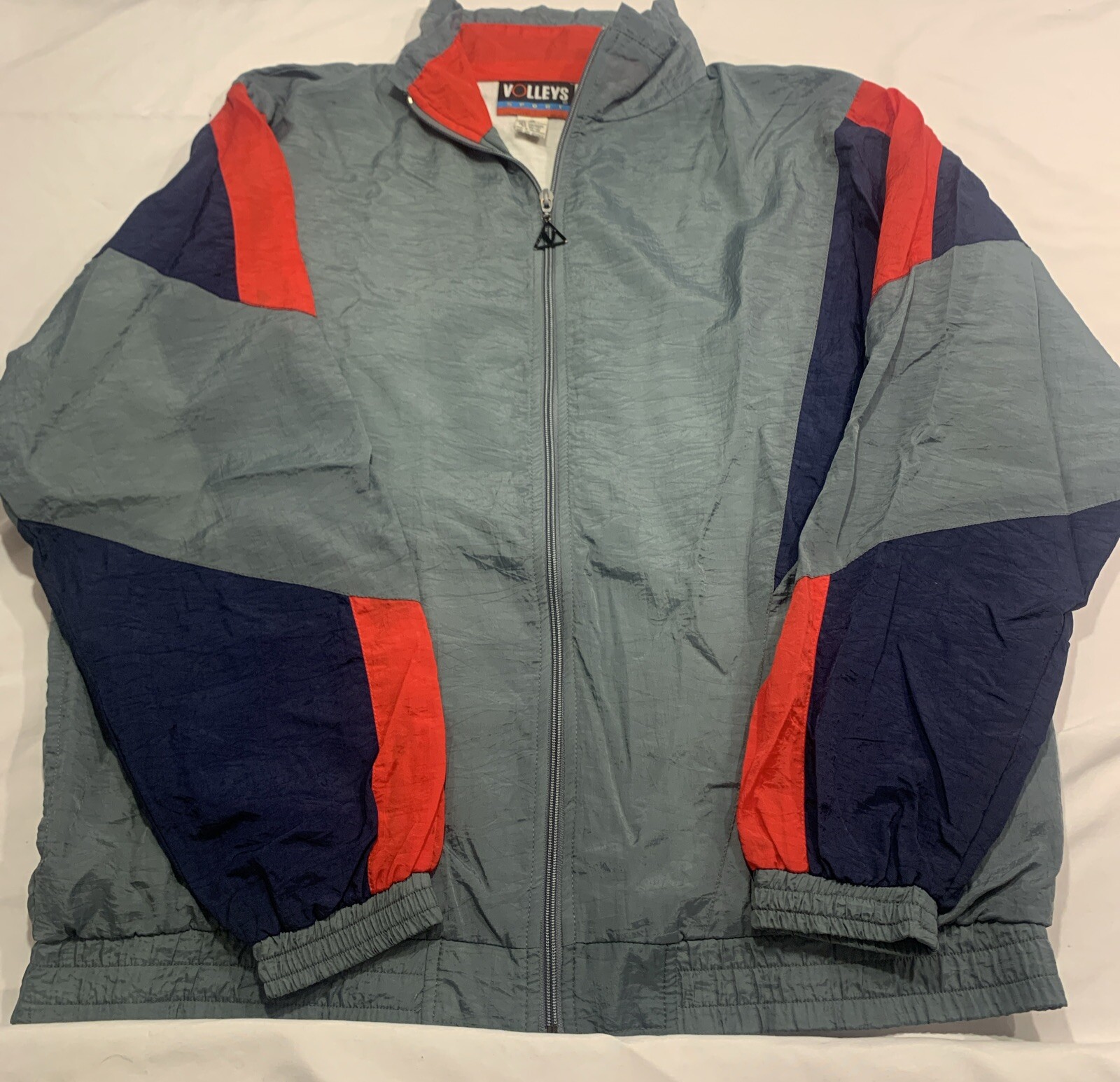 Vintage Volley’s Sport Color Block Windbreaker Track Suit Jacket 80’s **Notes