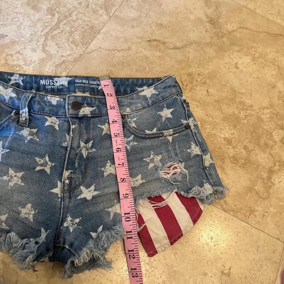 Y2K Mossimo American Flag Jean Shorts Women’s Size 26 2000s