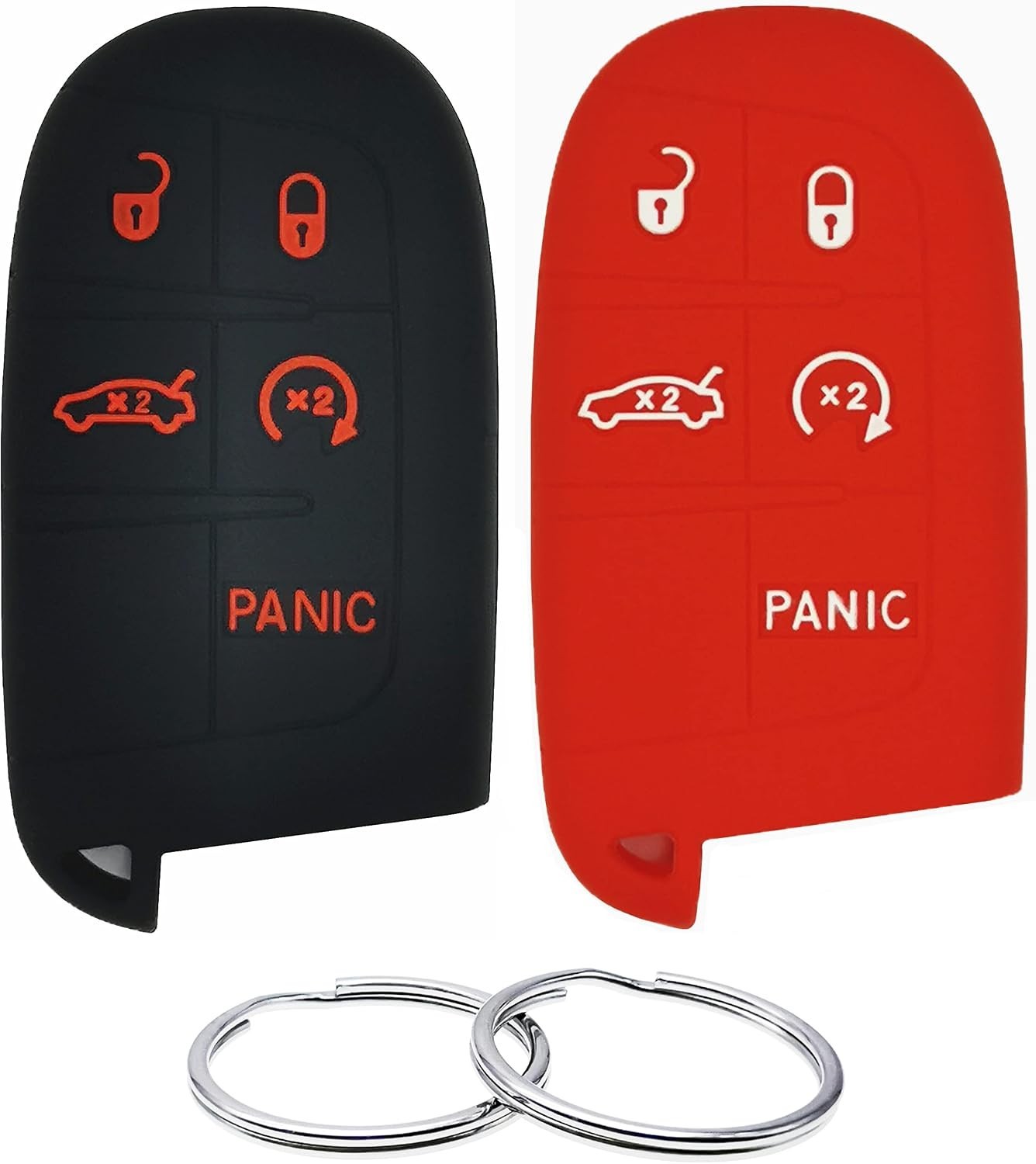REPROTECTING Silicone Rubber Key Fob Cover Compatible with 2011-2021 Chrysler 20