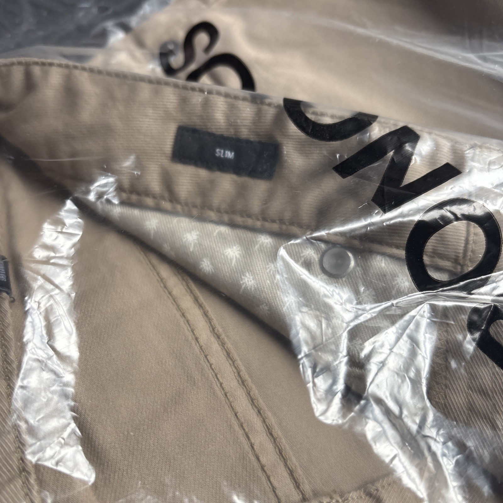 Bonobos Lightweight Travel Jeans Slim Fit Sand Tan Khaki 33×30 New R195-