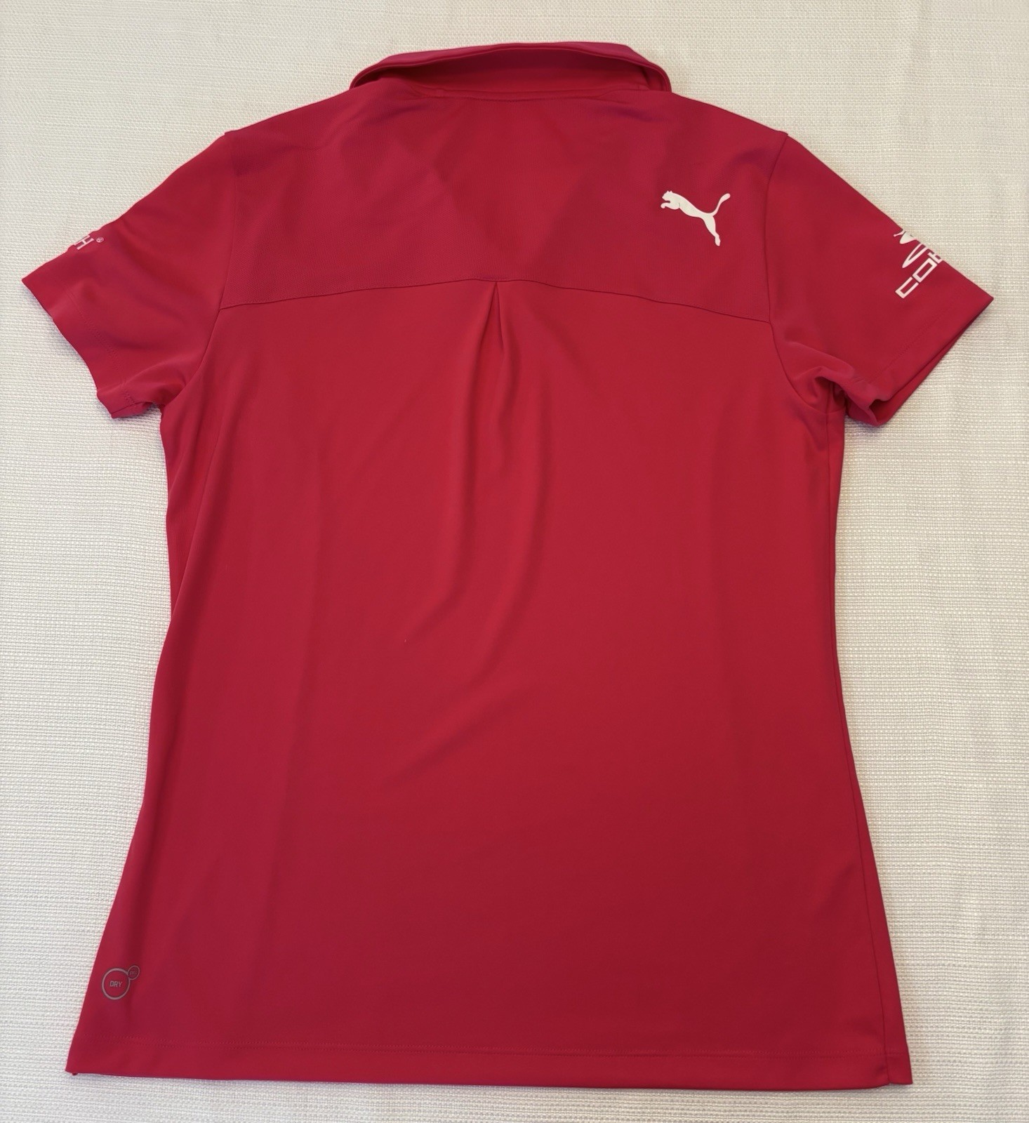 Puma PGA Tour Issued Women’s Large Cobra Zurich Sponsorships Pink Golf Polo