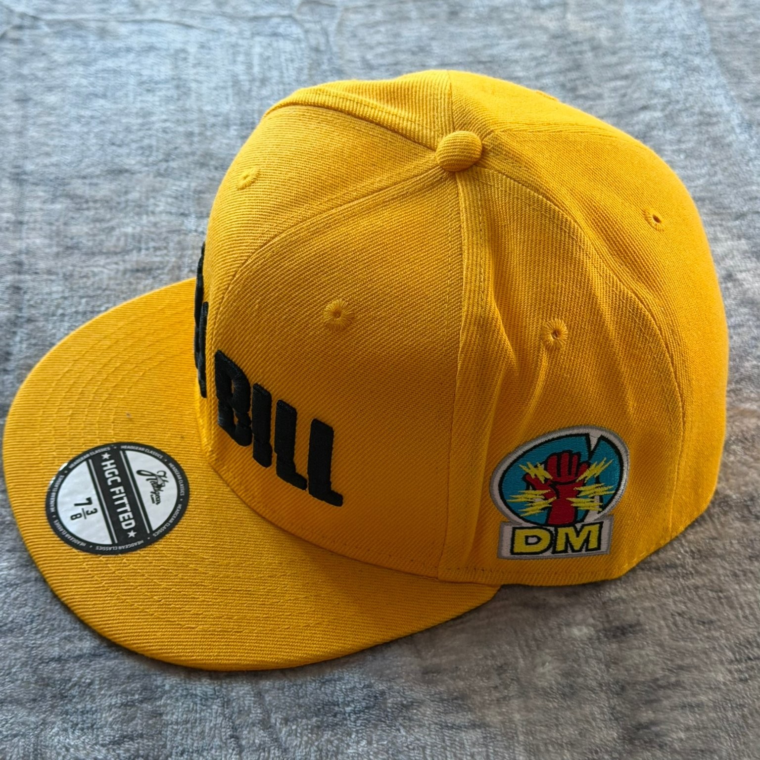 Headgear Classics Kill Bill Fitted Hat 7 3/8 Yellow Pussy Wagon Movie Cap