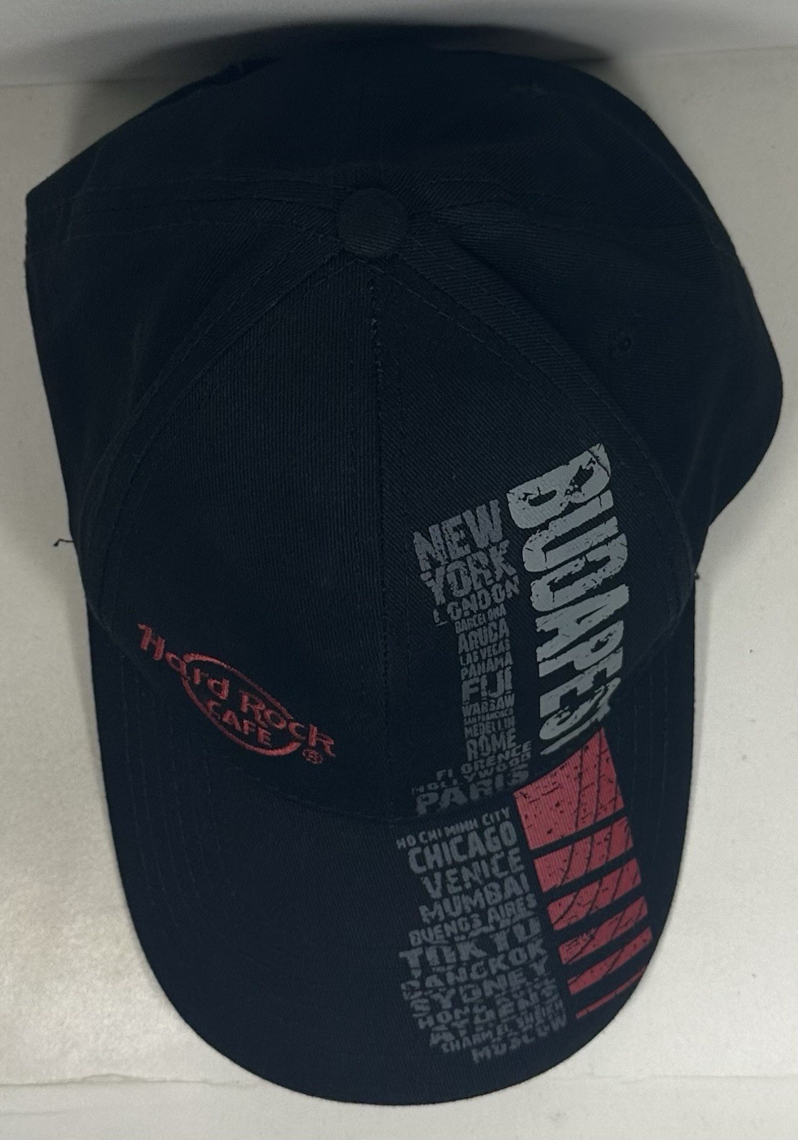 Hard Rock Cafe Hat Black Budapest Hungary Cap World Travel Europe