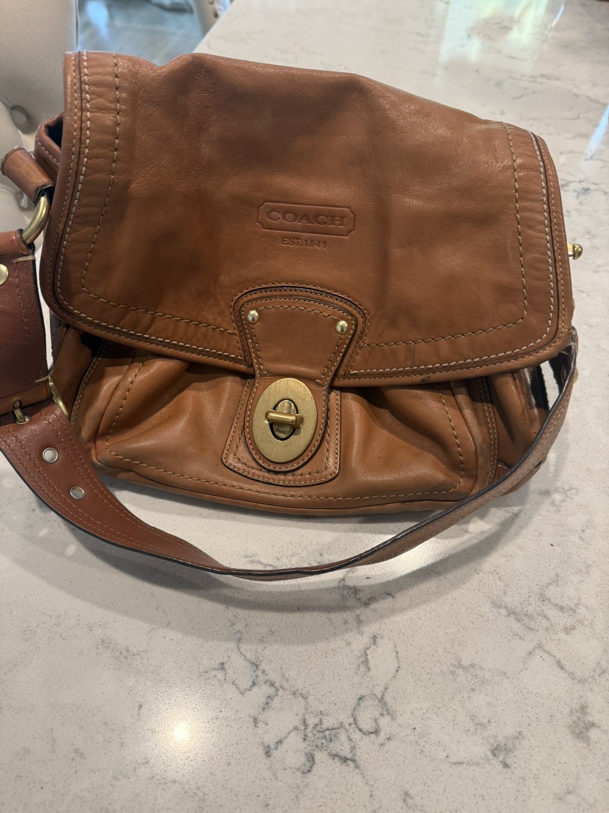 Vintage Coach Legacy Ali Saddle Handbag Shoulder Bag Purse F12854 65th Anniv.