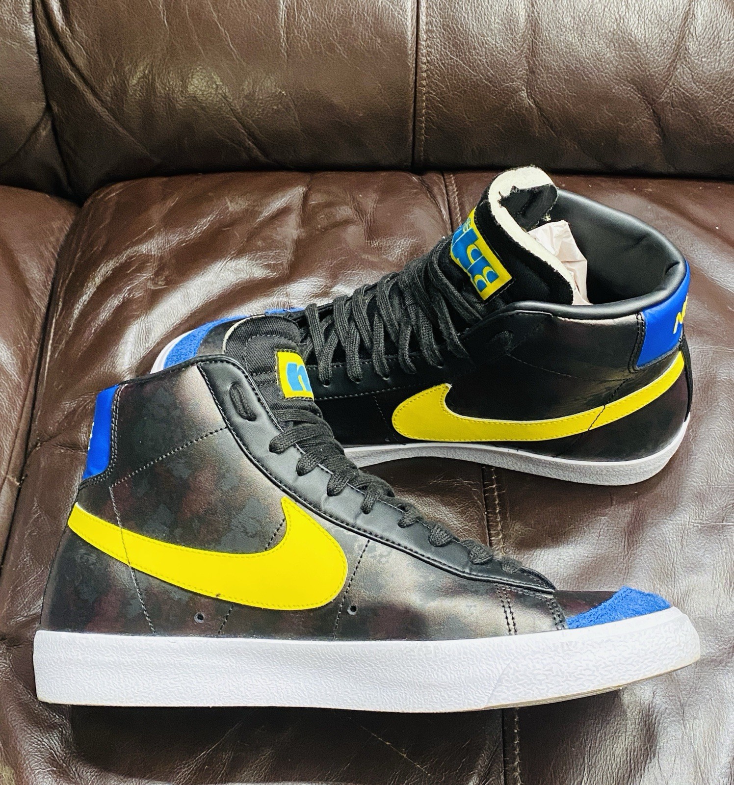 Nike Blazer Mid ’77 VNTG Sisterhood Black Yellow Royal Men’s Size 11 w/ Box