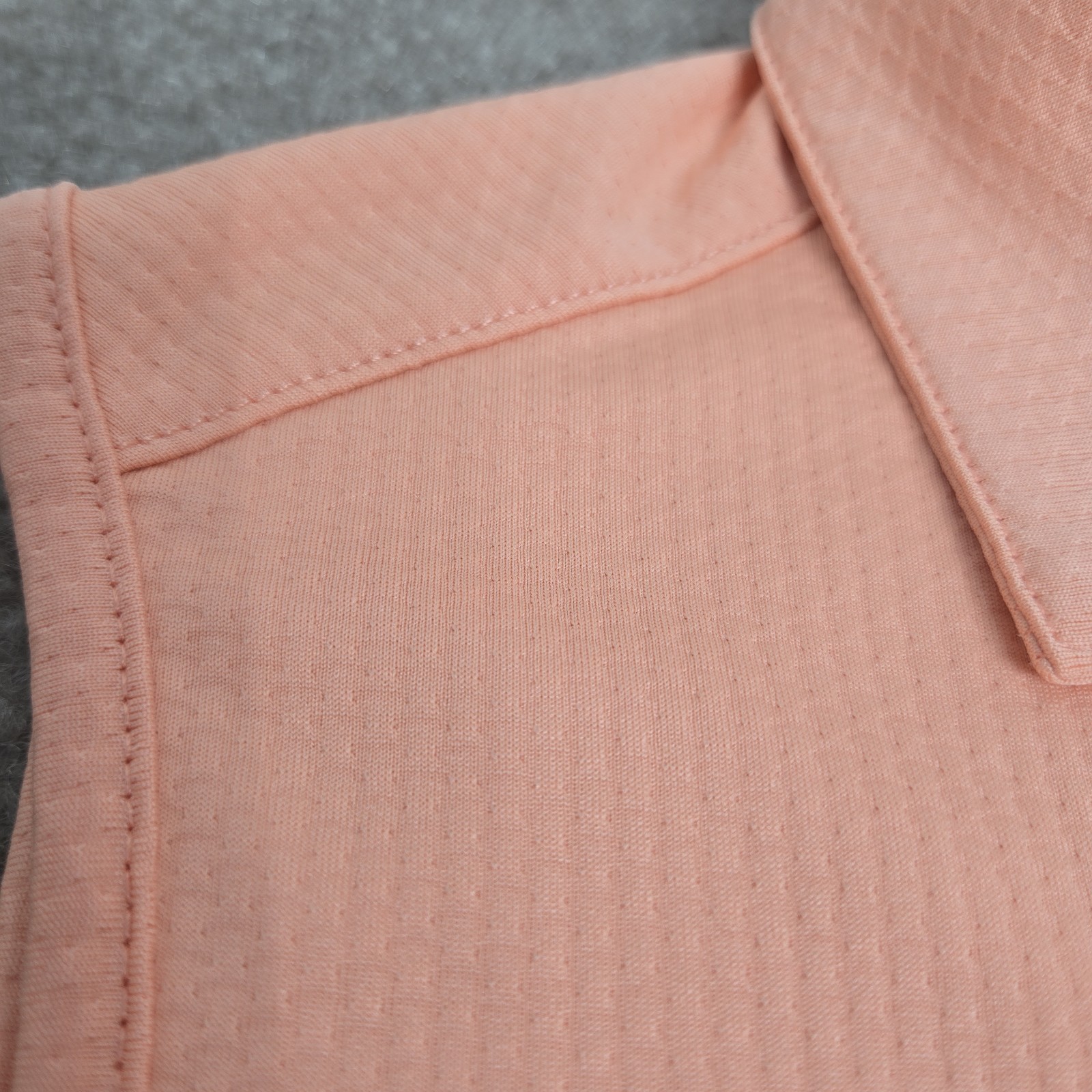 Pebble Beach Golf Polo Shirt Womens XXL Coral Sleeveless Dry-Luxe Performance