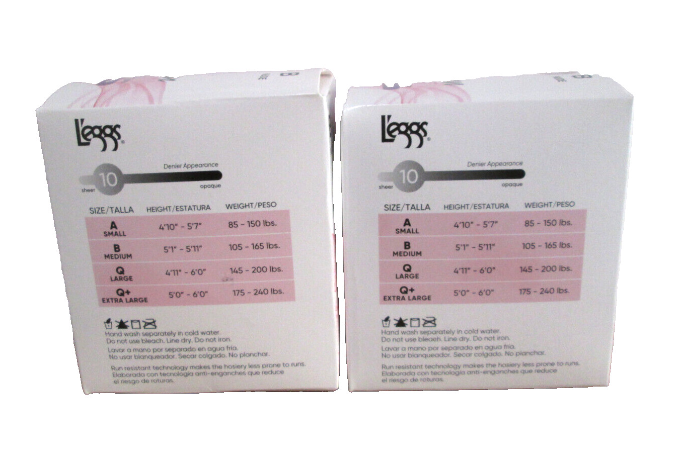 New Women’s L’eggs 4 Pair Silken Mist Control Top Black Mist Pantyhose Tights Q