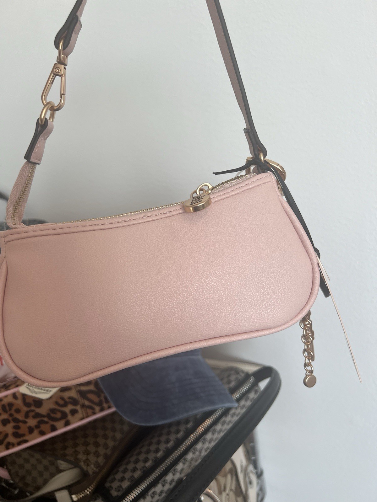 Juice Couture PINK CLAY ROYAL TO JUICY CONVERTIBLE BAGUETTE WRISTLET