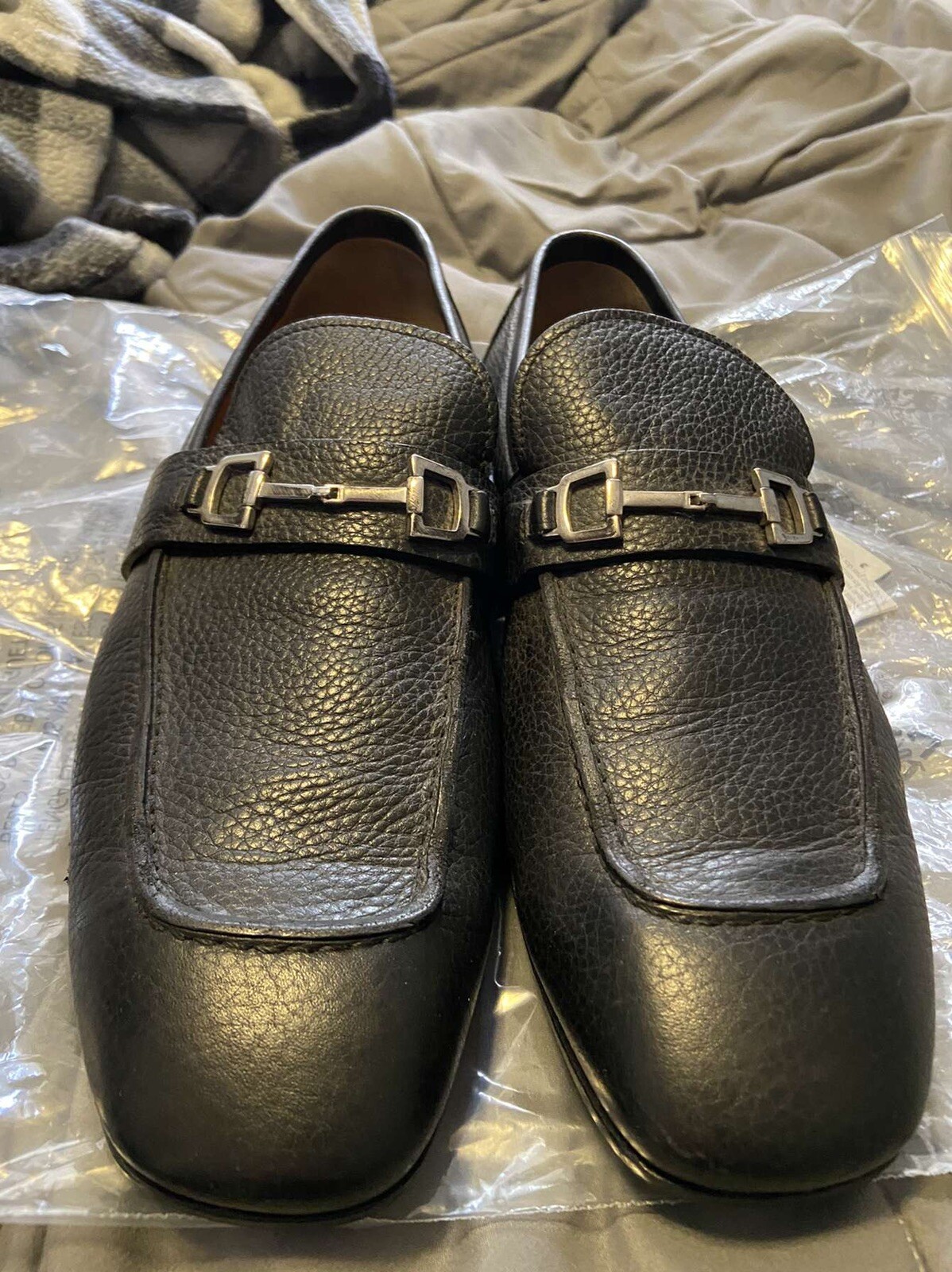 GUCCI Man’s Dark brown Dress horse bit shoes loafers brand size 10.5 D