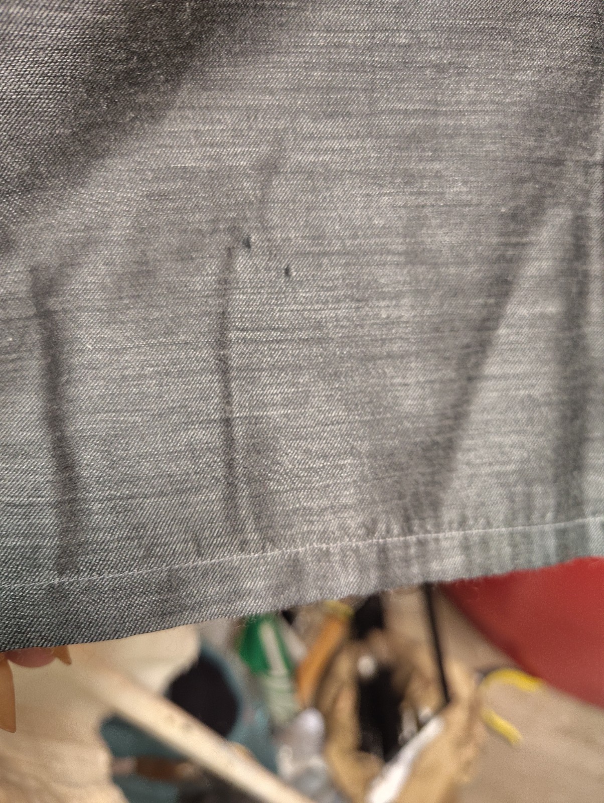 Rare Sulka Shirt Mens L Flawed, Silver Titanium, Silk/Cashmere