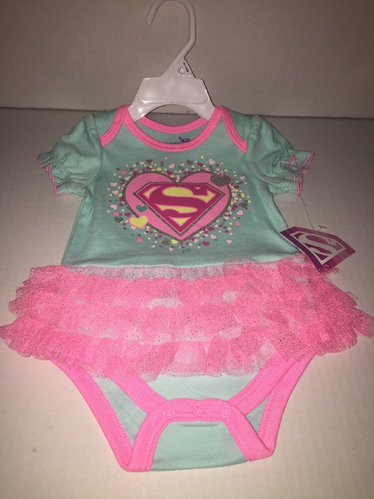 Brand New- DC Comics Supergirl Baby Romper Girls (Size 6-9 Months)