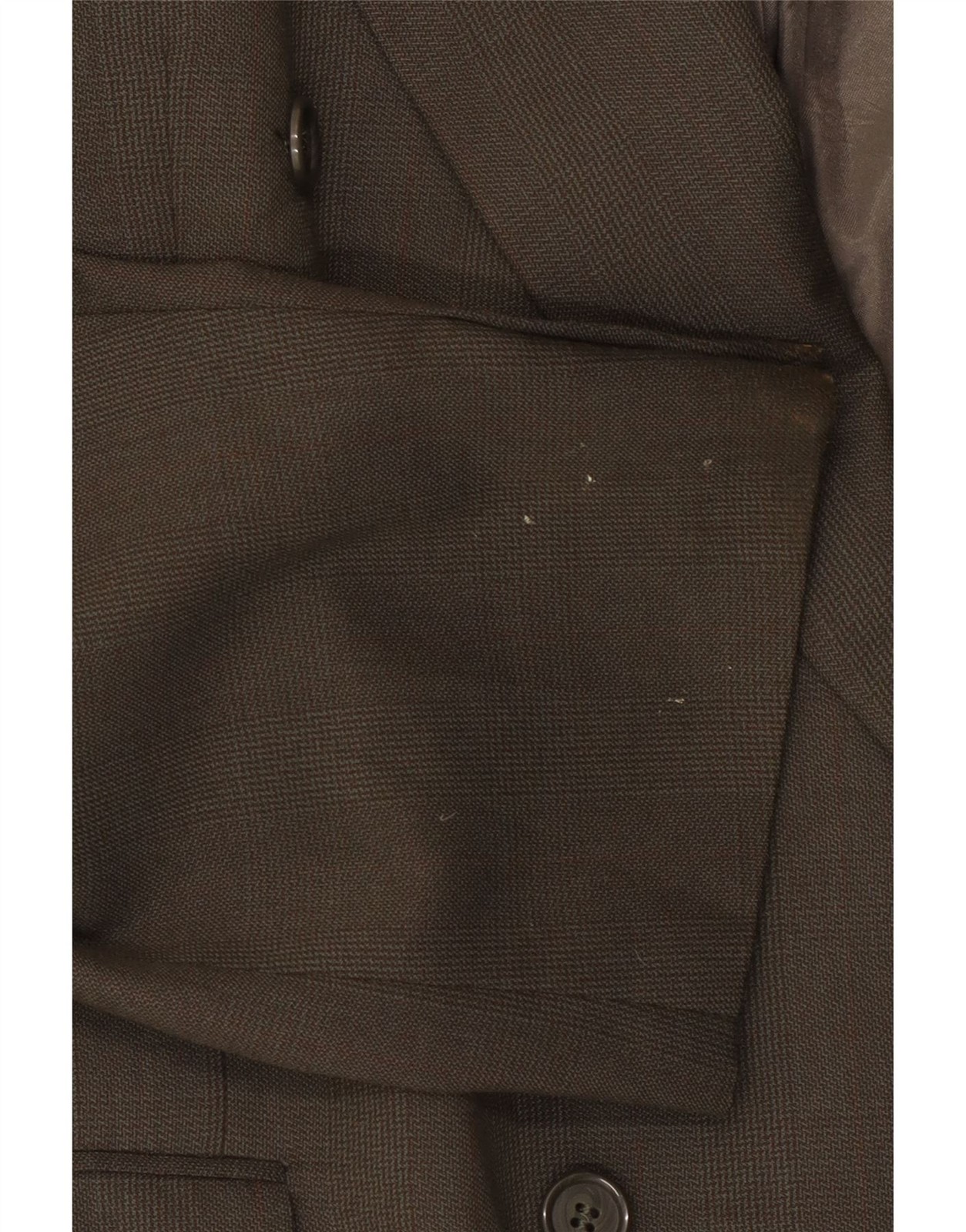 Marks & Spencer Mens Double Breasted Blazer Jacket UK 44 XL Green Check DP07