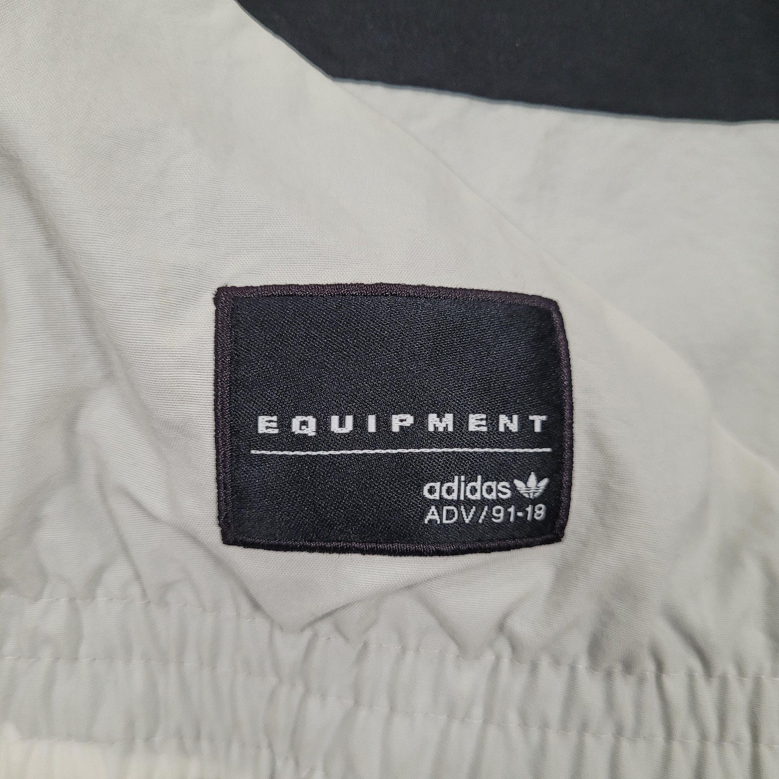 Adidas Equipment Windbreaker Jacket Mens Small Multicolor Hooded Zip ADV/91-18